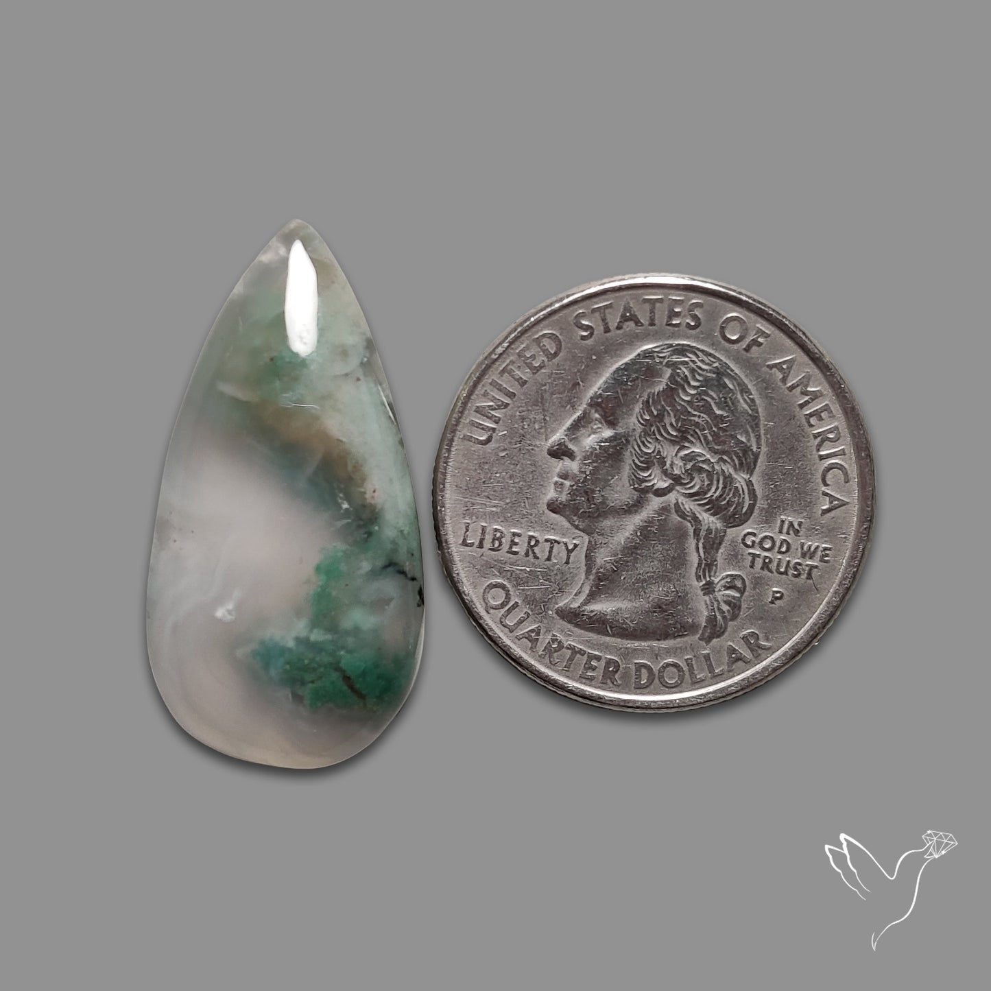 Aqua Chrysoprase Cabochon