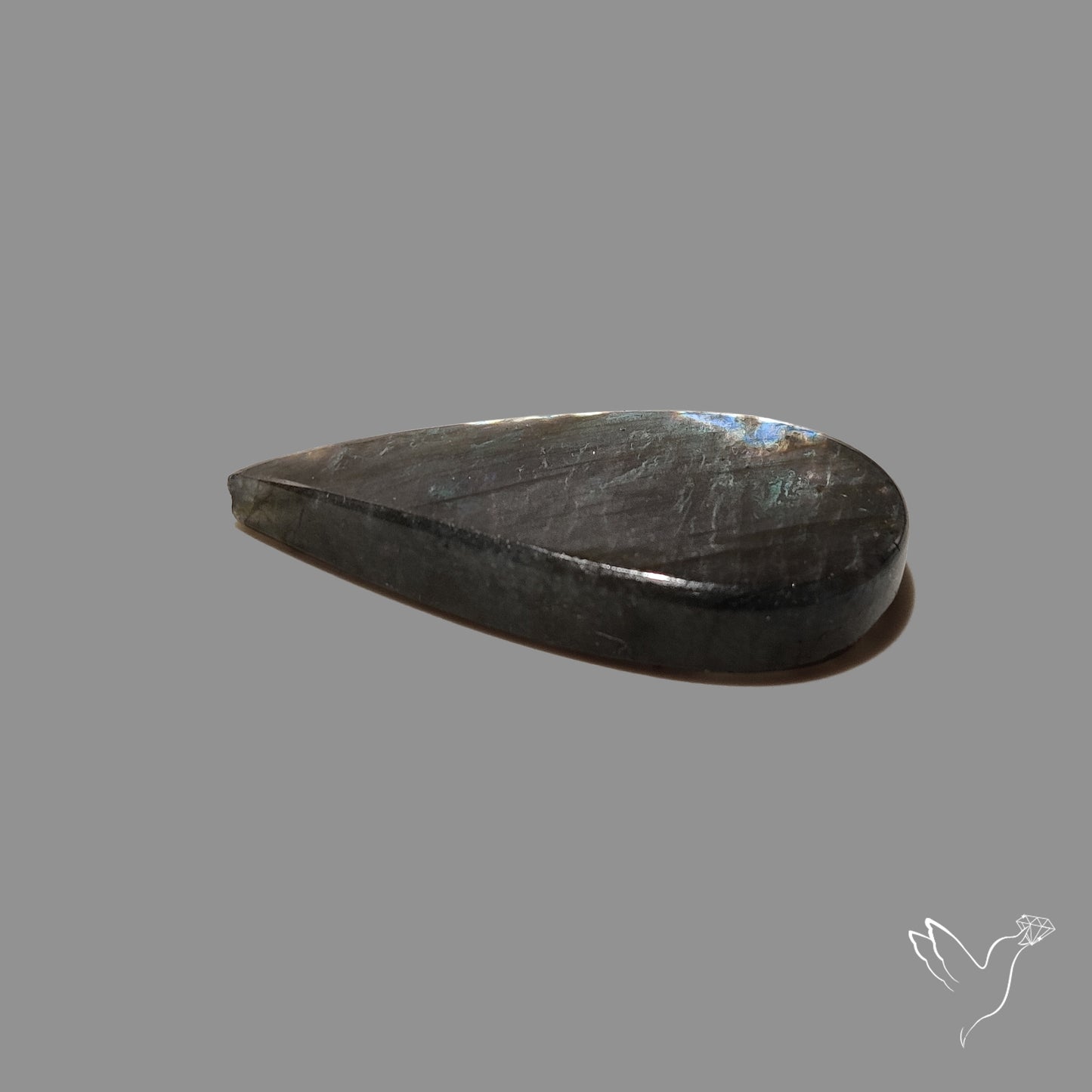 Electric Blue Spectrolite Cabochon
