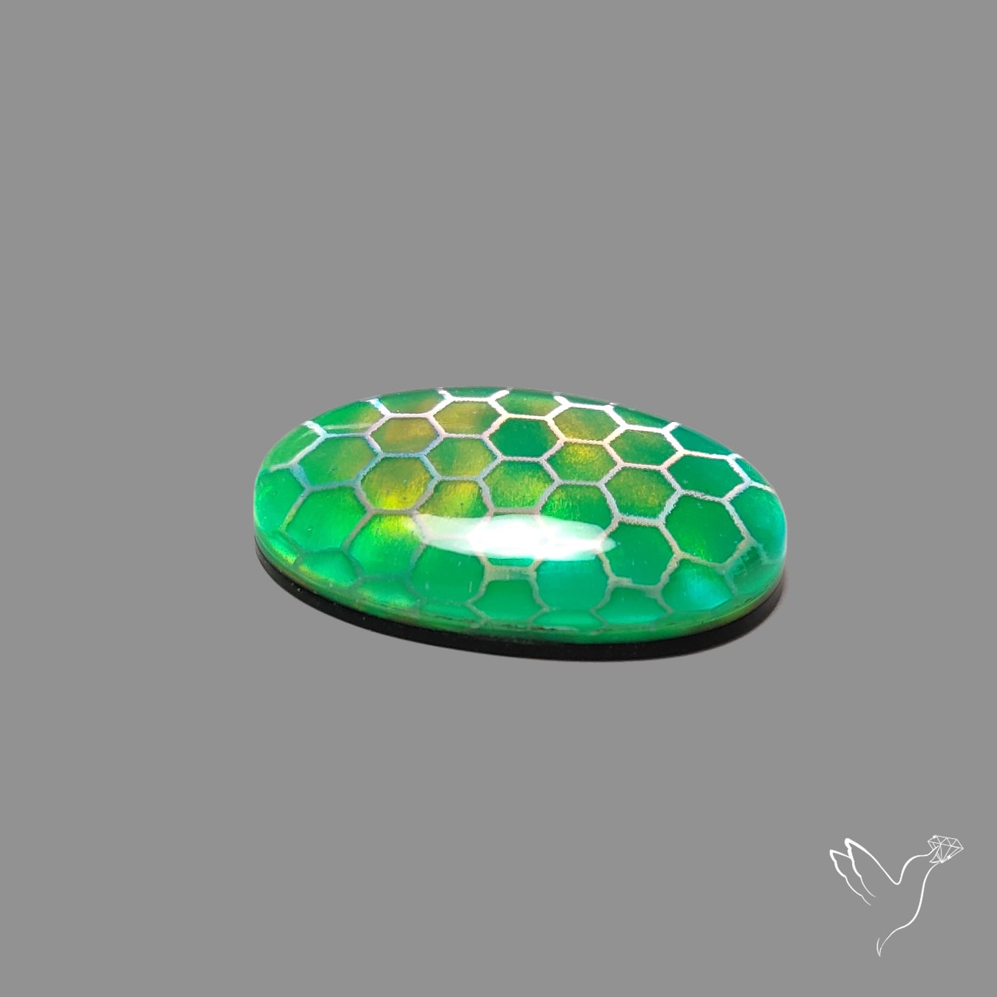 Aurora Opal Honeycomb Inlay Doublet
