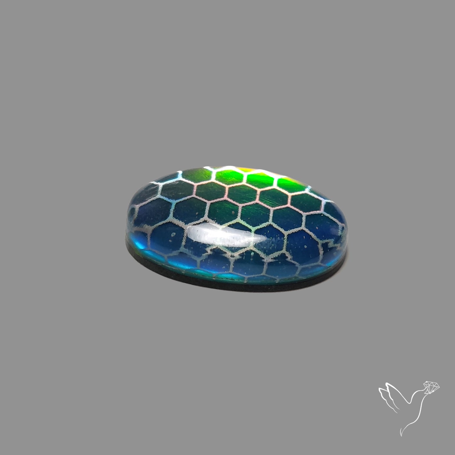 Aurora Opal Honeycomb Inlay Doublet