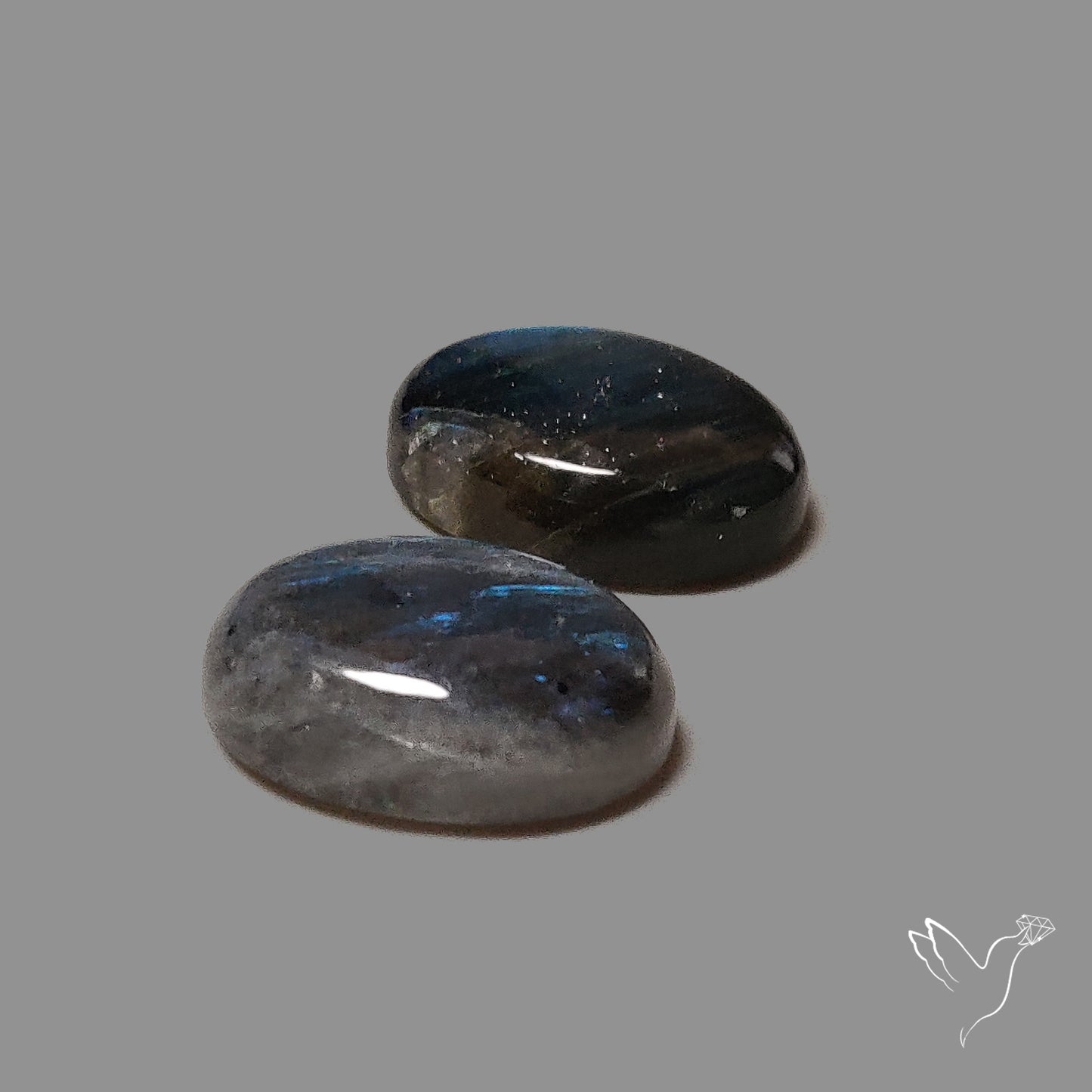 Deep Blue Labradorites Pair
