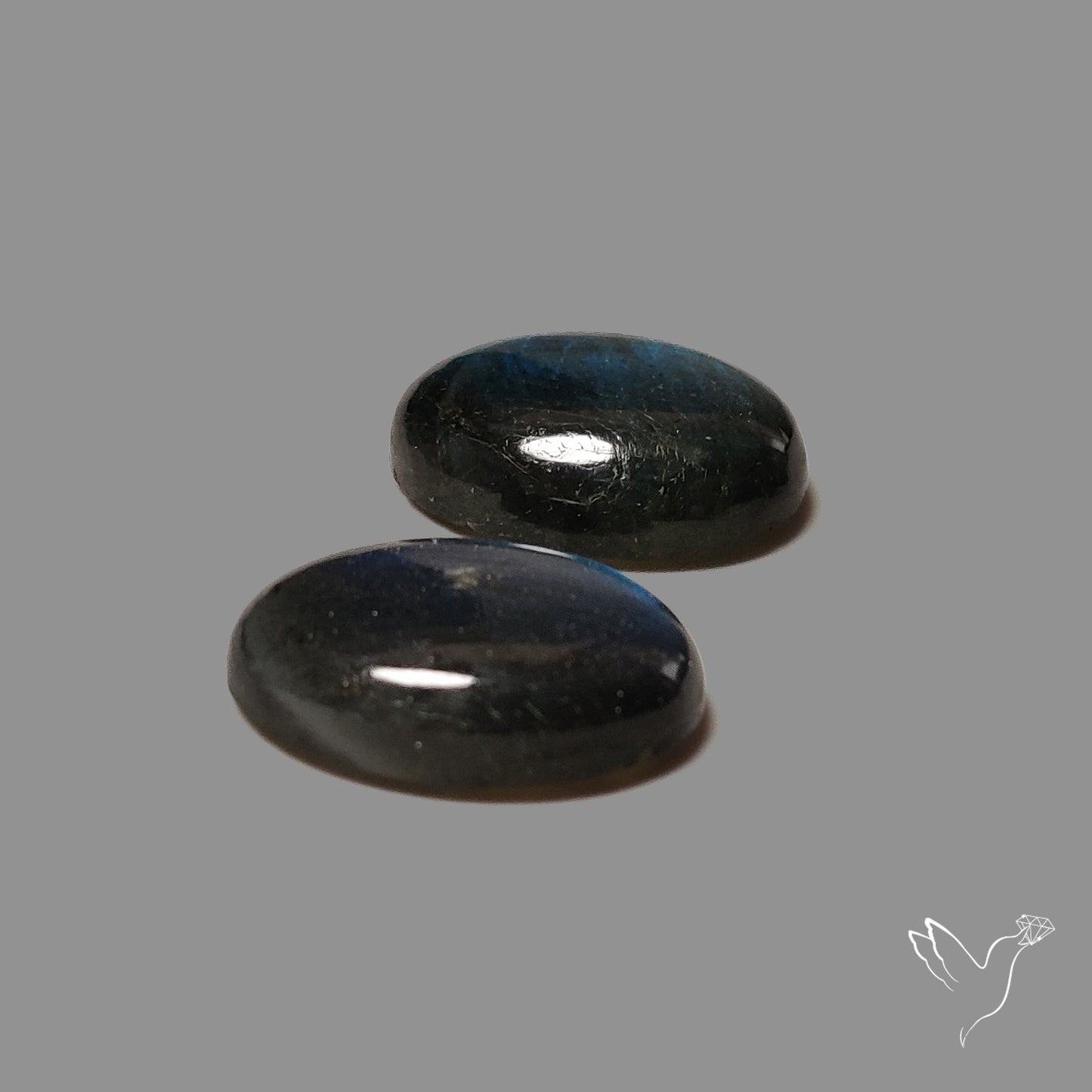 Deep Blue Labradorites Pair