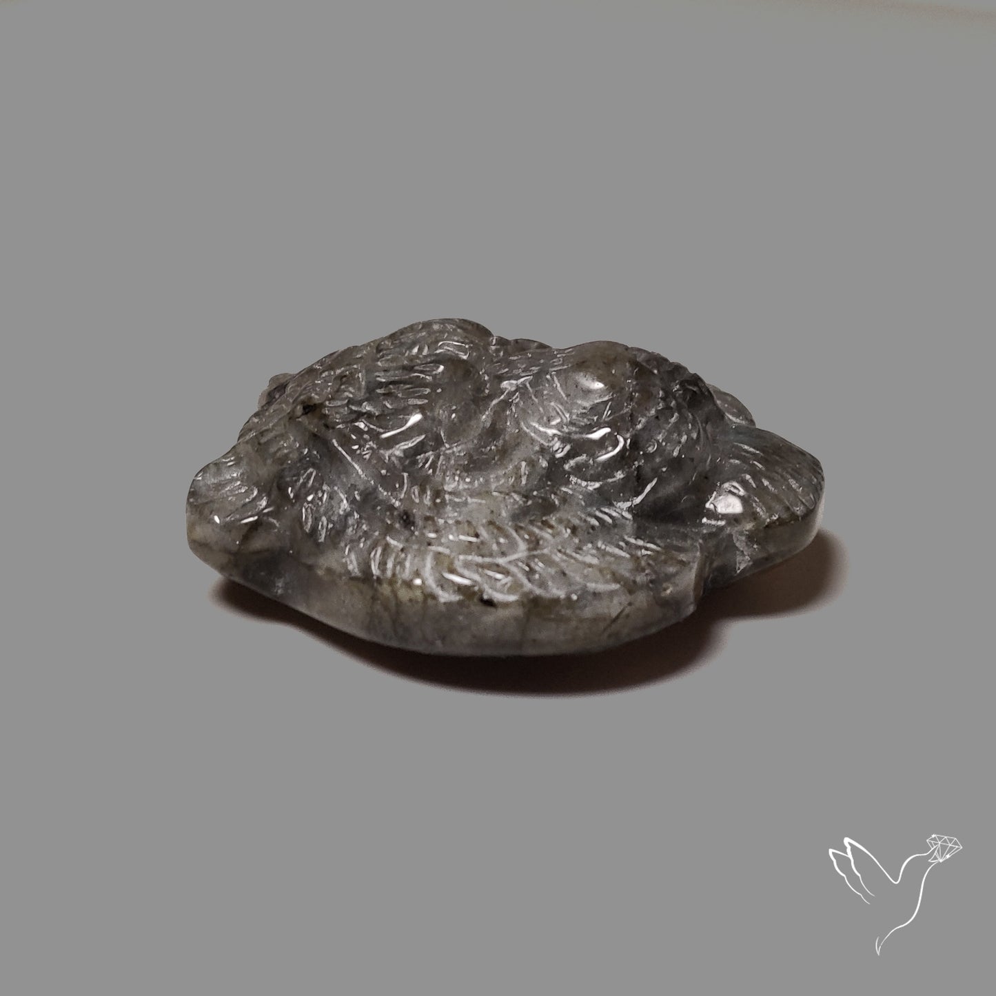 Blue Labradorites Lion Face Carving Precision Handcarved