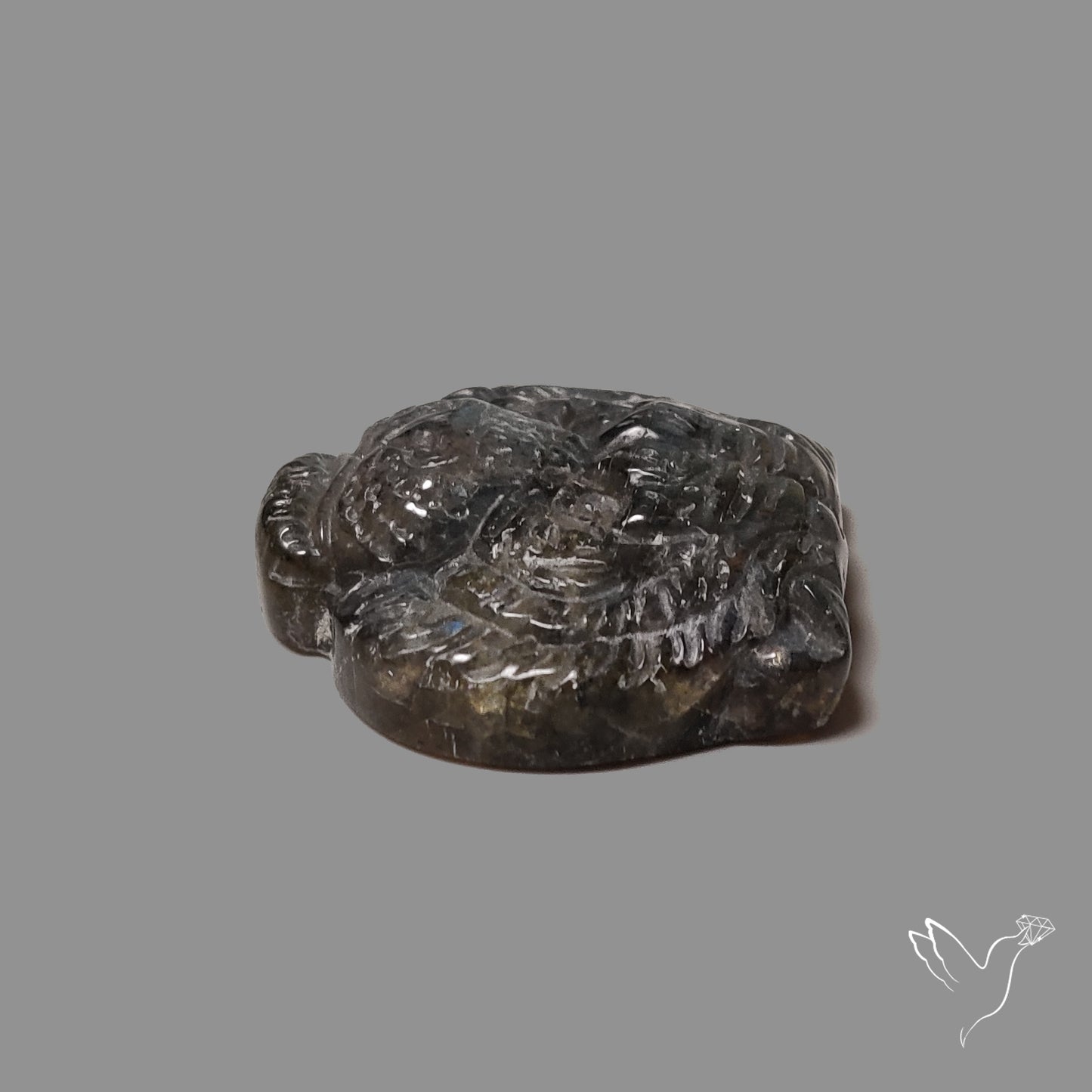 Blue Labradorites Lion Face Carving Precision Handcarved