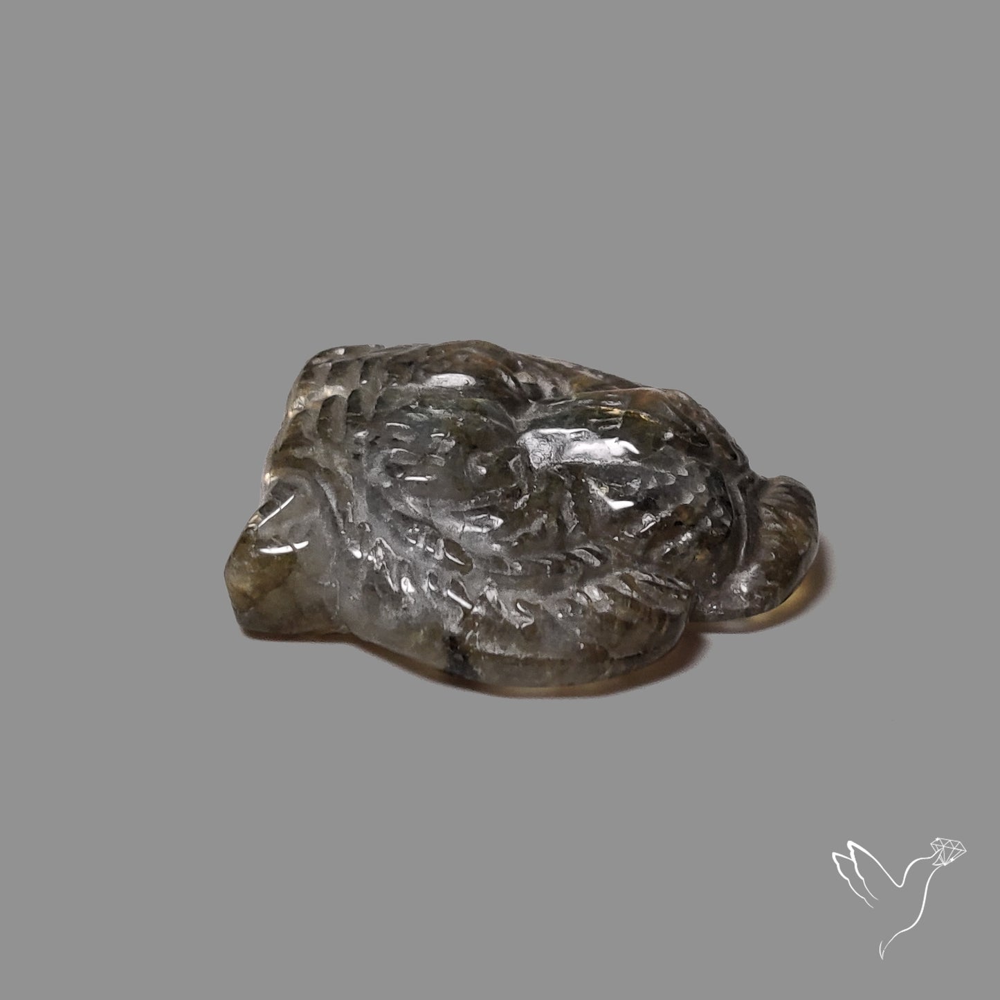 Golden Labradorites Lion Face Carving Precision Handcarved