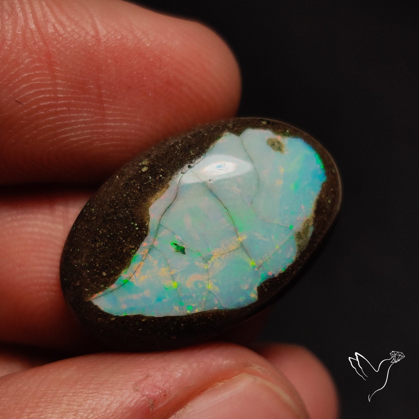 Galaxy Inlay Opal in Matrix