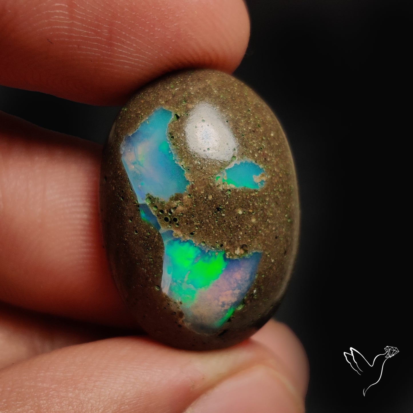Galaxy Inlay Opal in Matrix