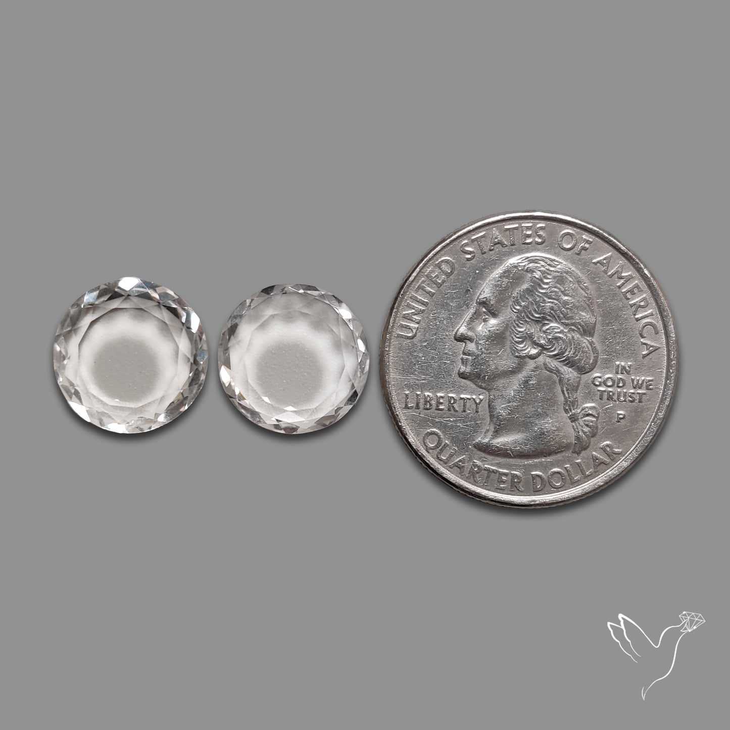 Portrait Cut Himalayan Clear Quartz Pair