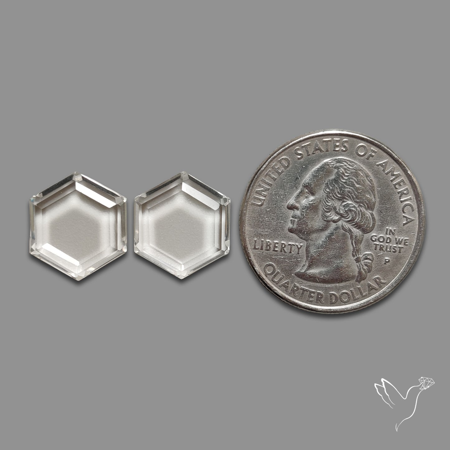 Portrait Cut Himalayan Clear Quartz Pair