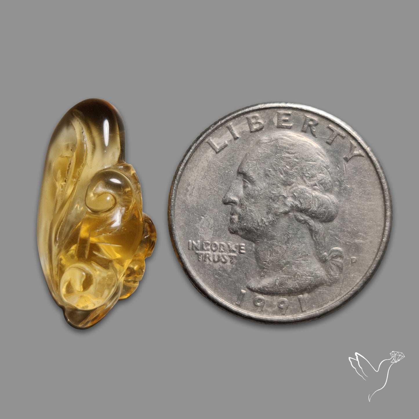 Citrine Carving