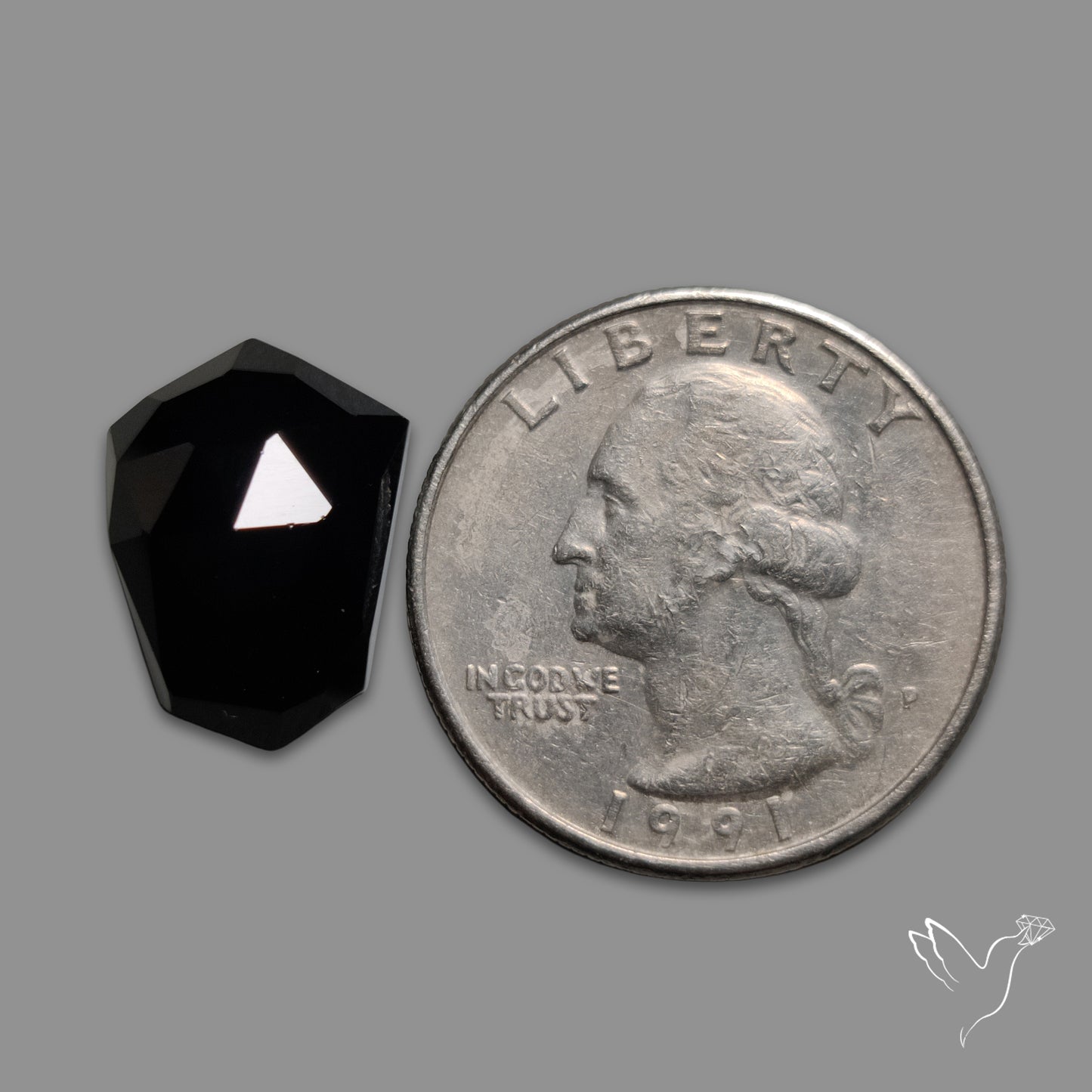 Rose Cut Black Spinel