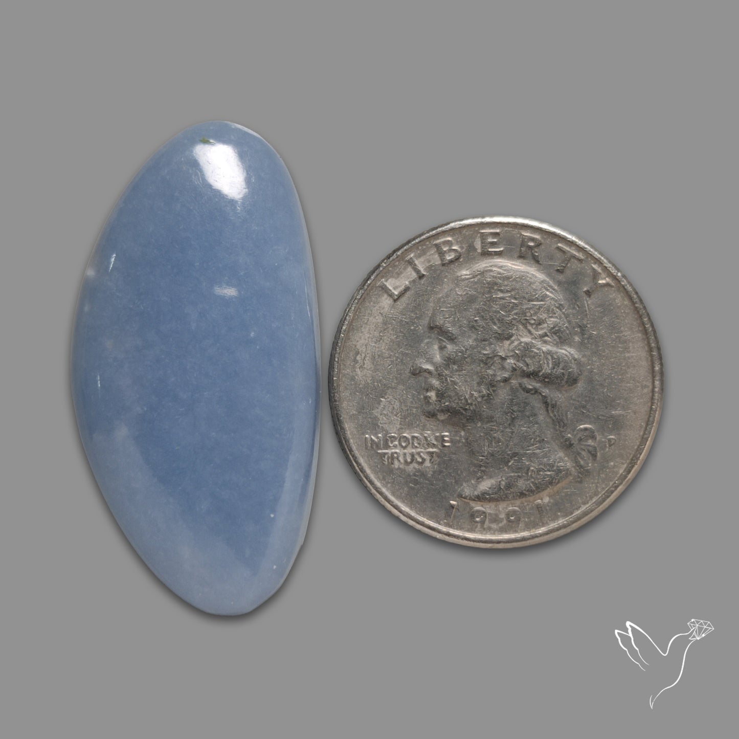 Blue Chalcedony Cabochon