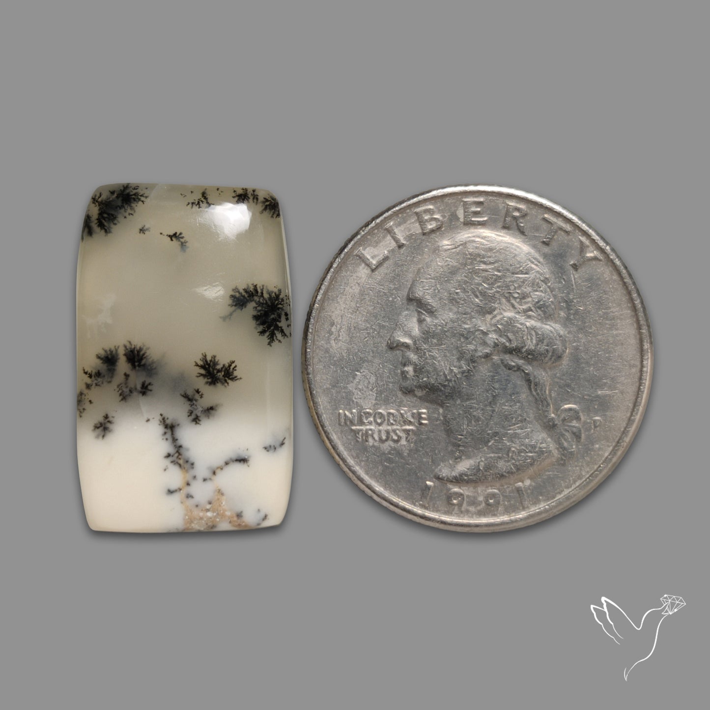 Dendritic Opal Cabochon