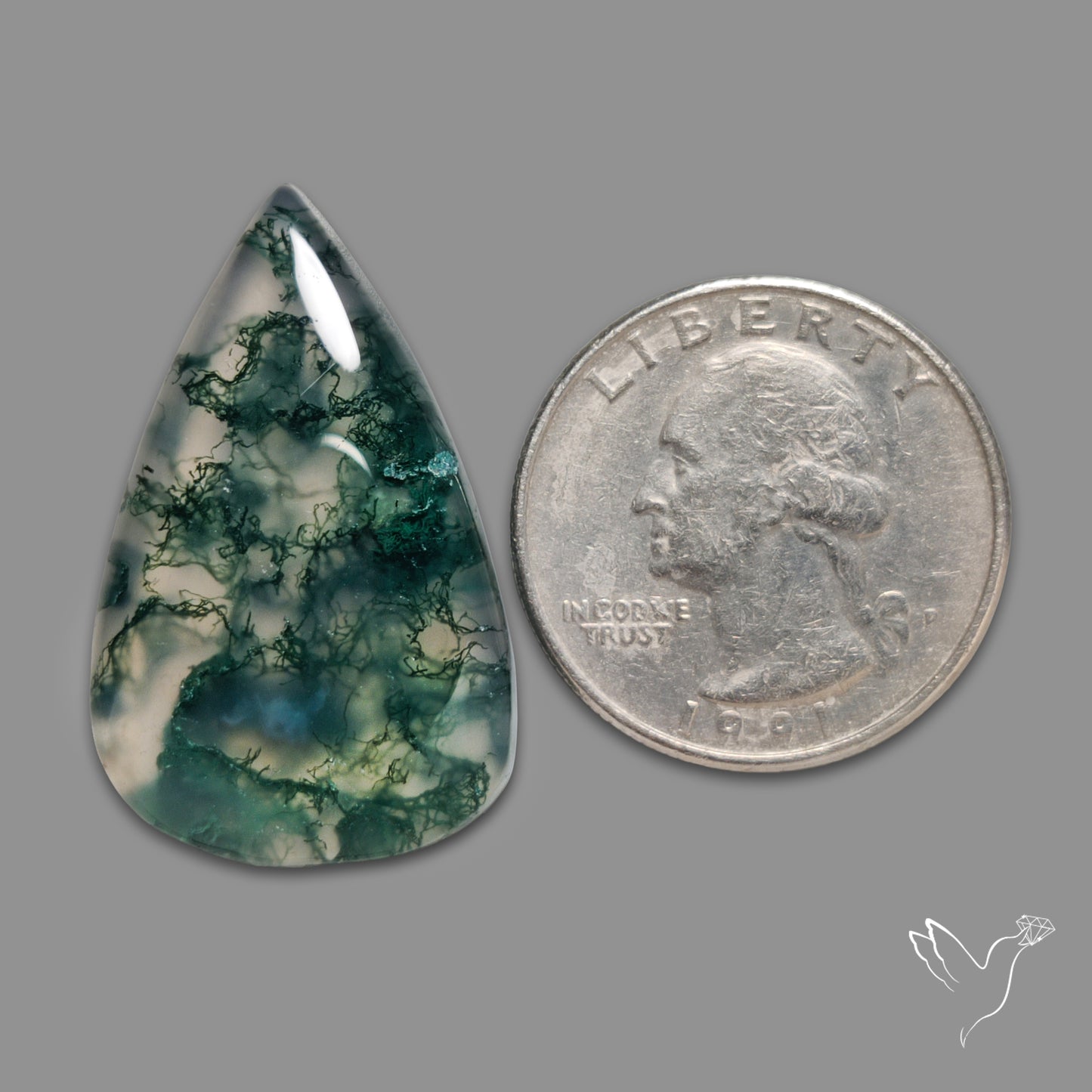 Moss Agate Cabochon