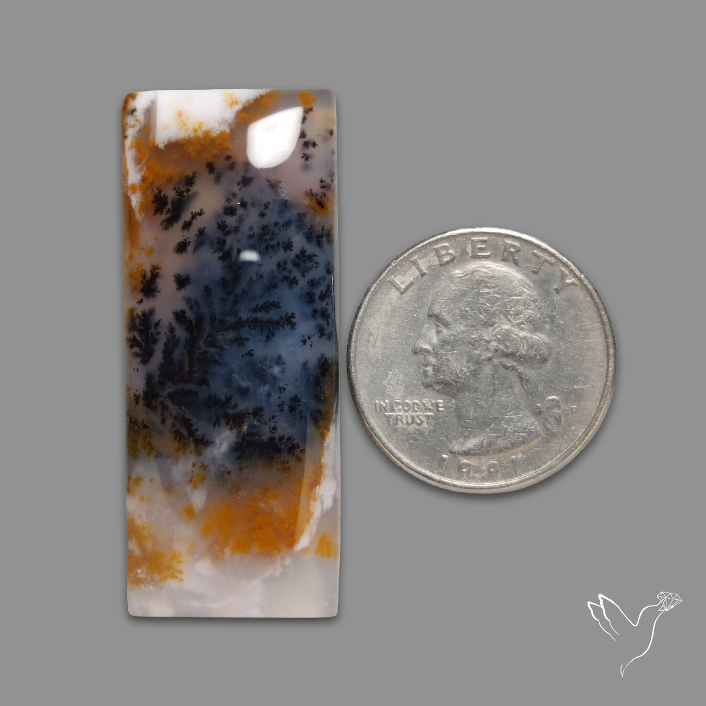 Russian Dendritic Agate Cabochon
