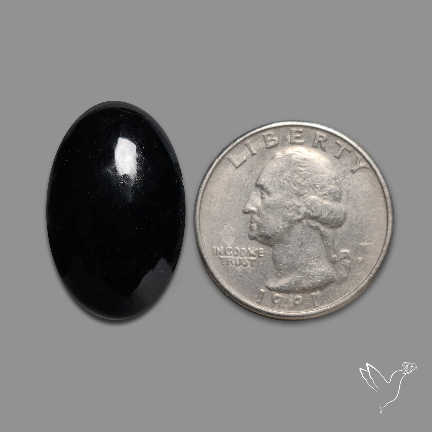 Black Tourmaline Cabochon