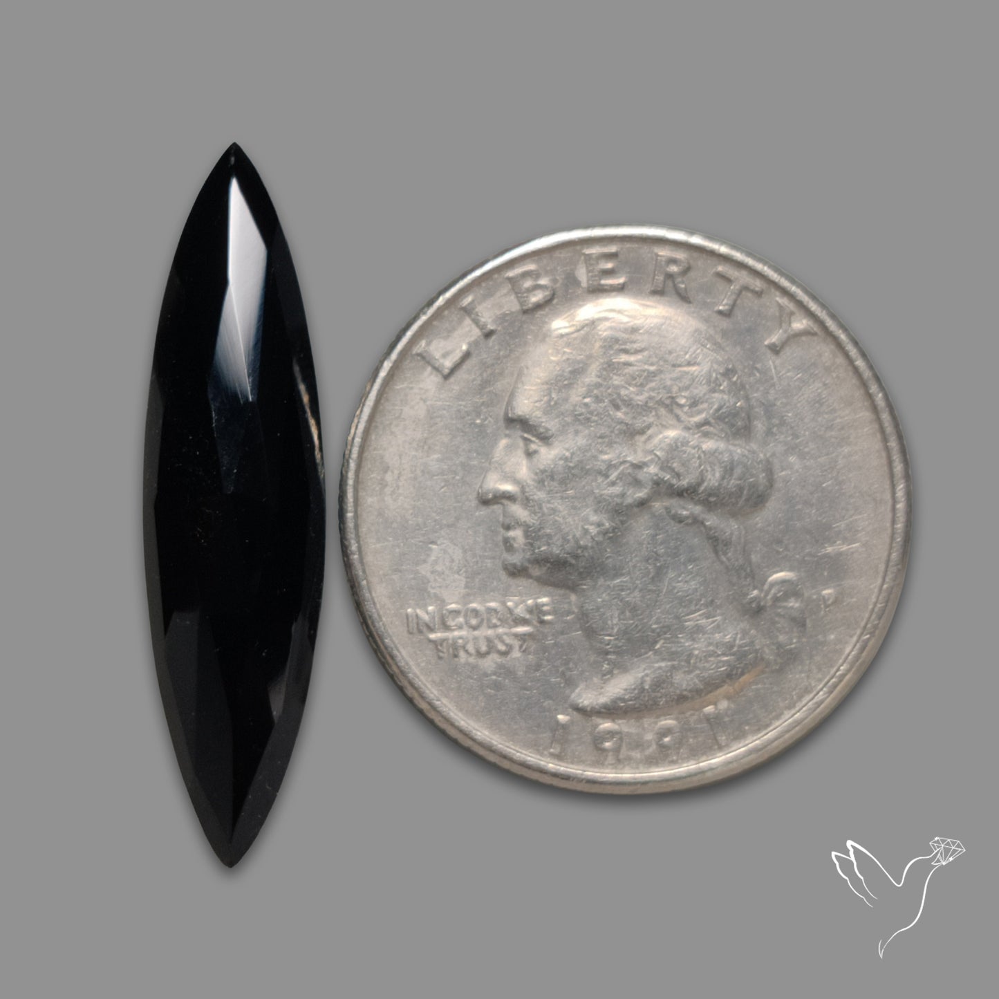 Rose Cut Black Spinel