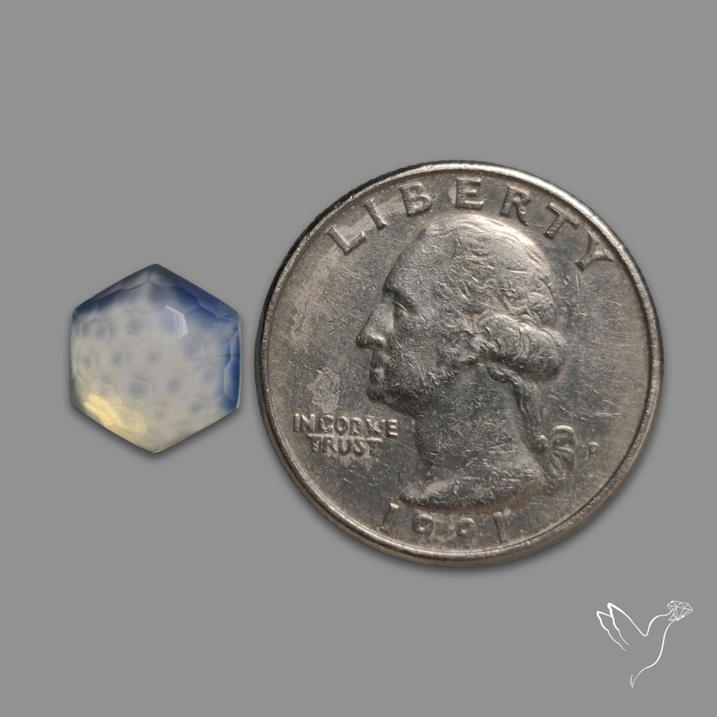 Honeycomb Cut Opalite