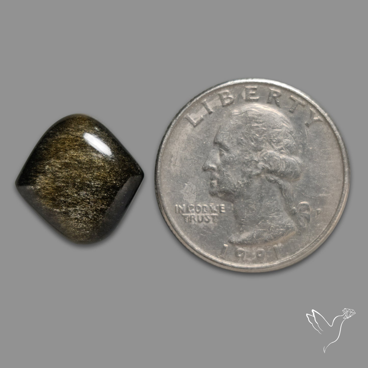Goldsheen Obsidian Cabochon