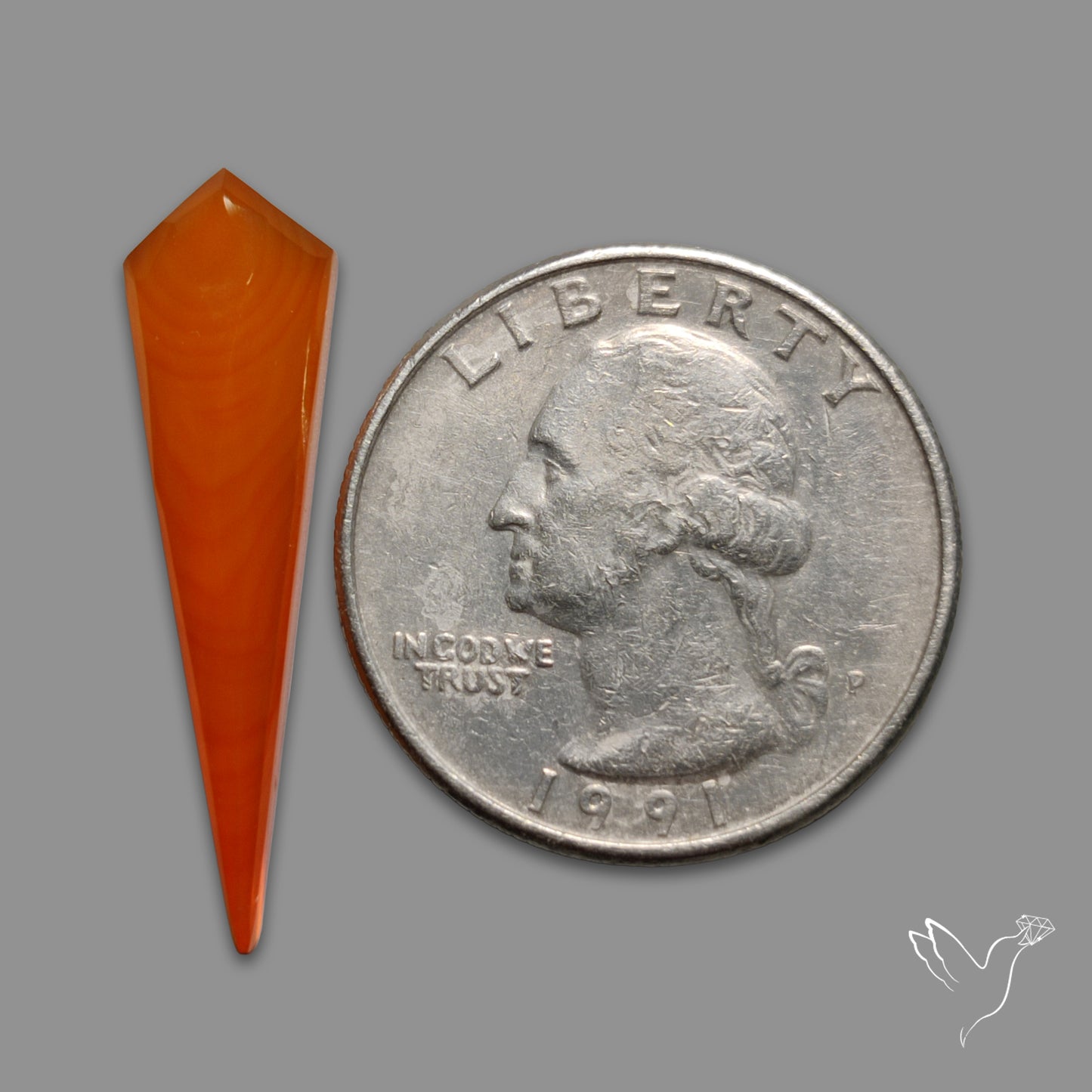 Step Cut Carnelian Agate