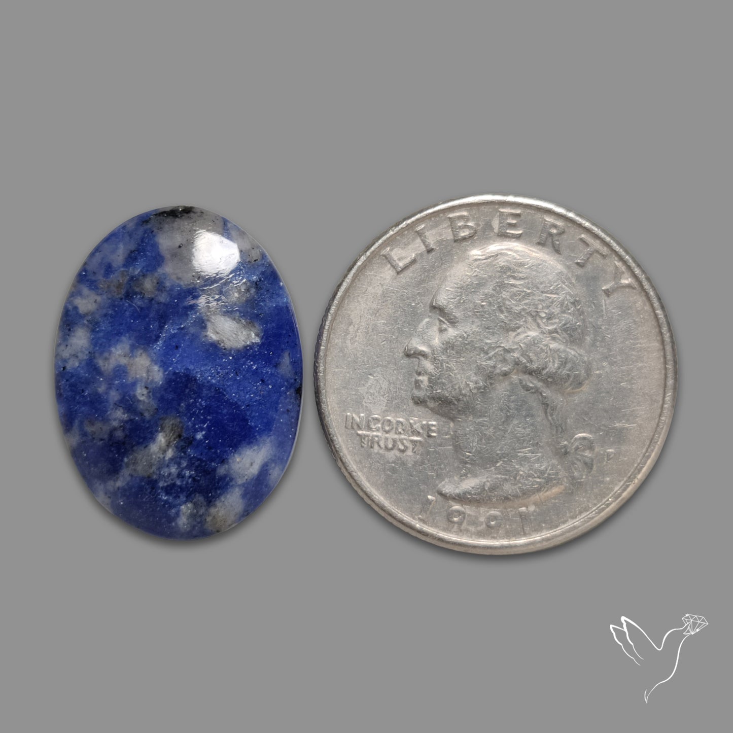 Rare Gem Sodalite Cabochon