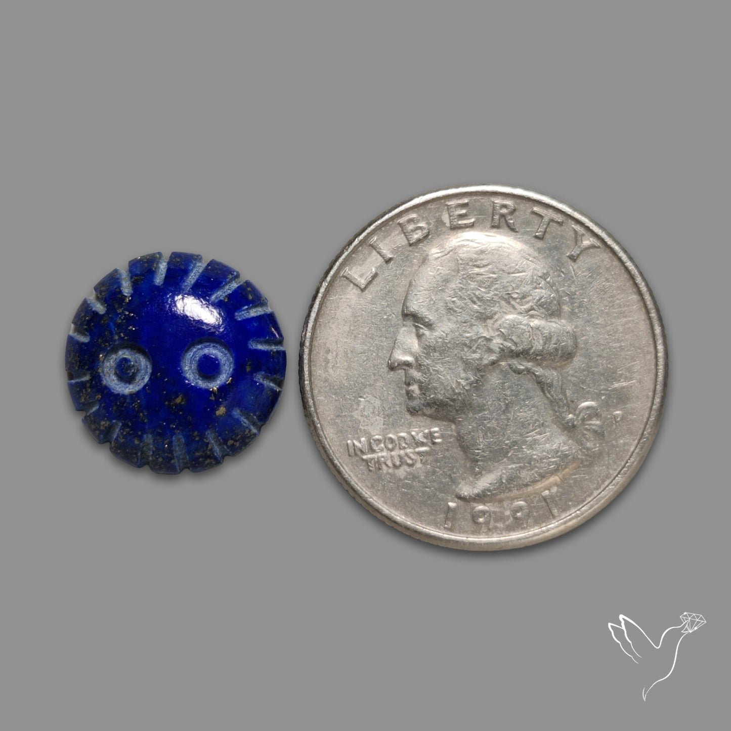Lapis Lazuli Soot Sprite Carving