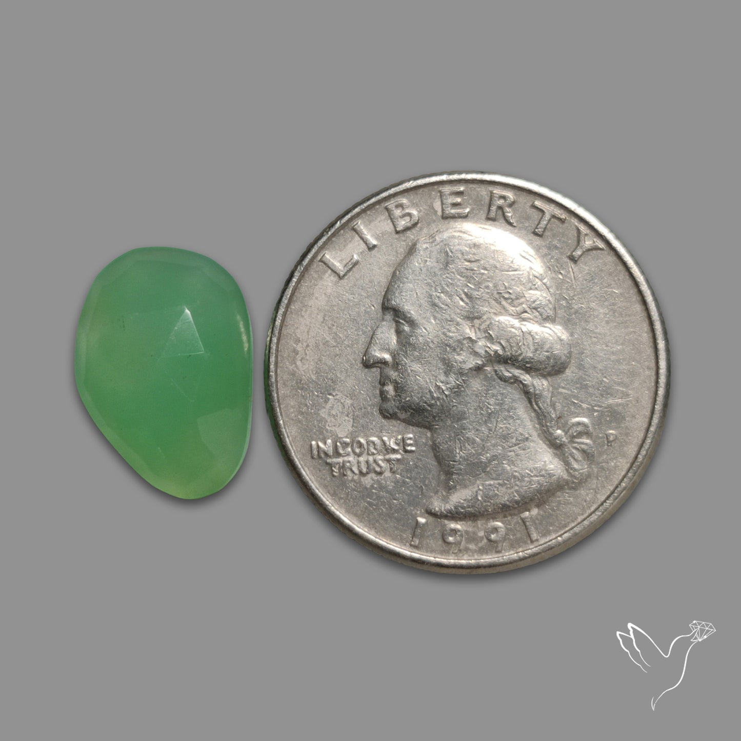 Rose Cut Gemmy Chrysoprase