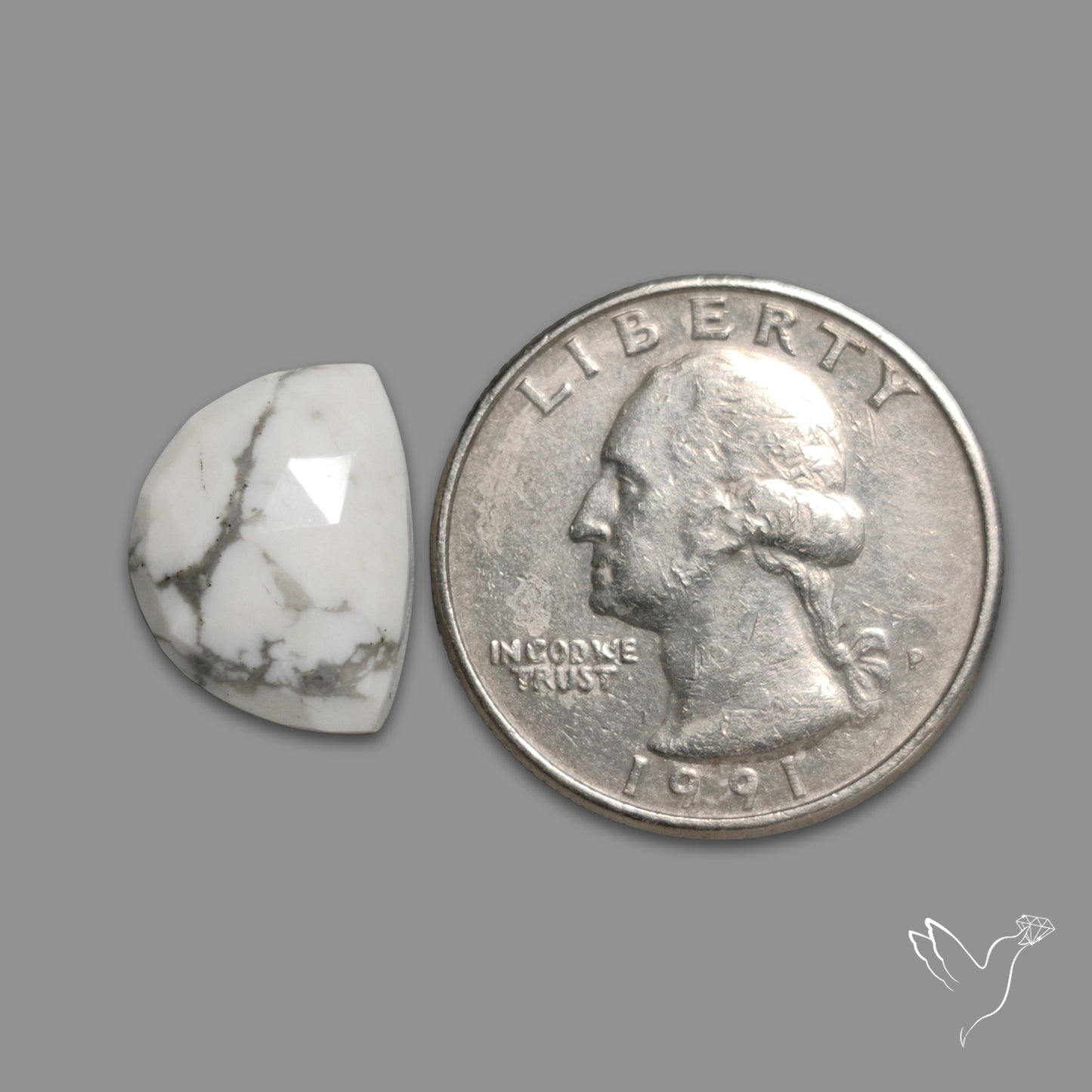 Rose Cut Howlite