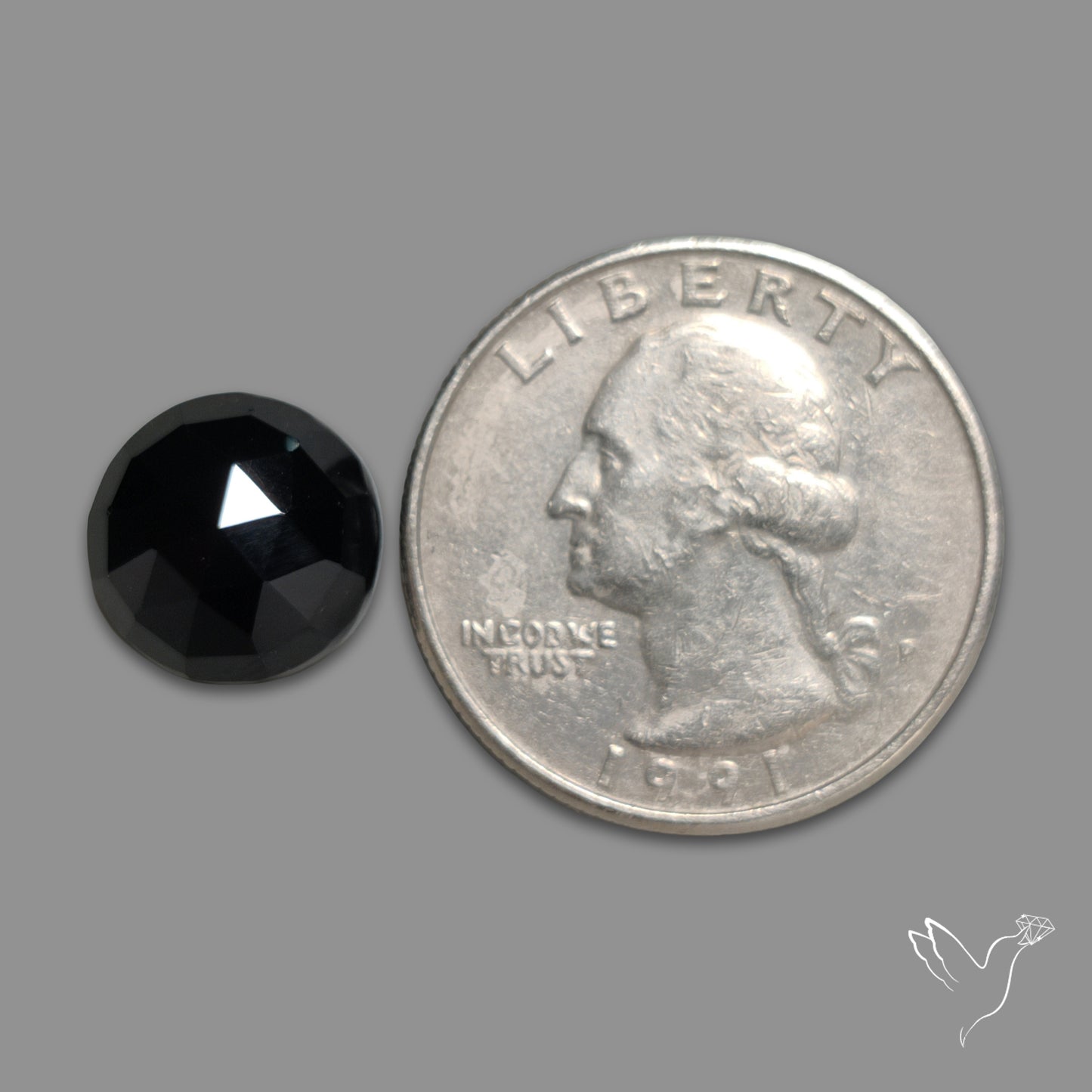 Rose Cut Black Spinel