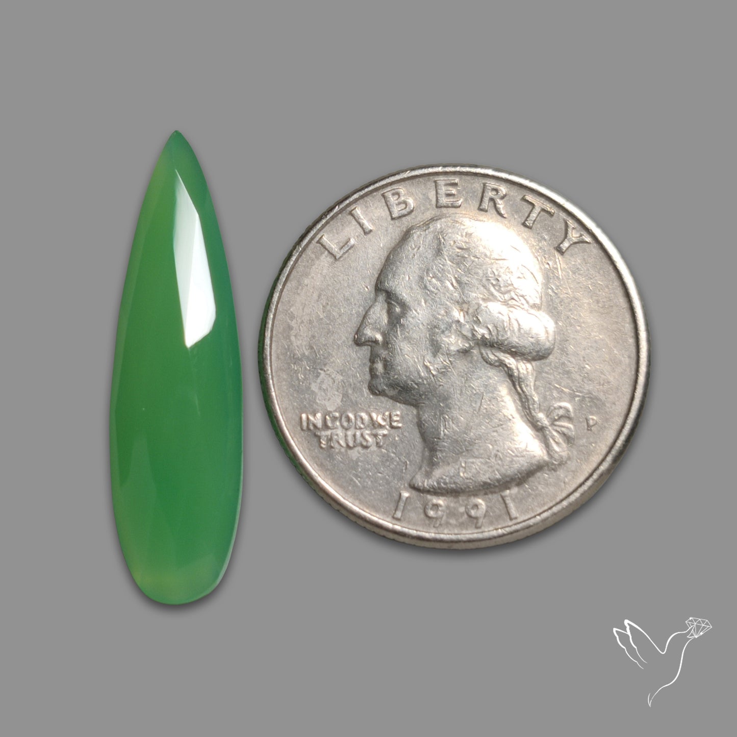 Rose Cut Gemmy Chrysoprase