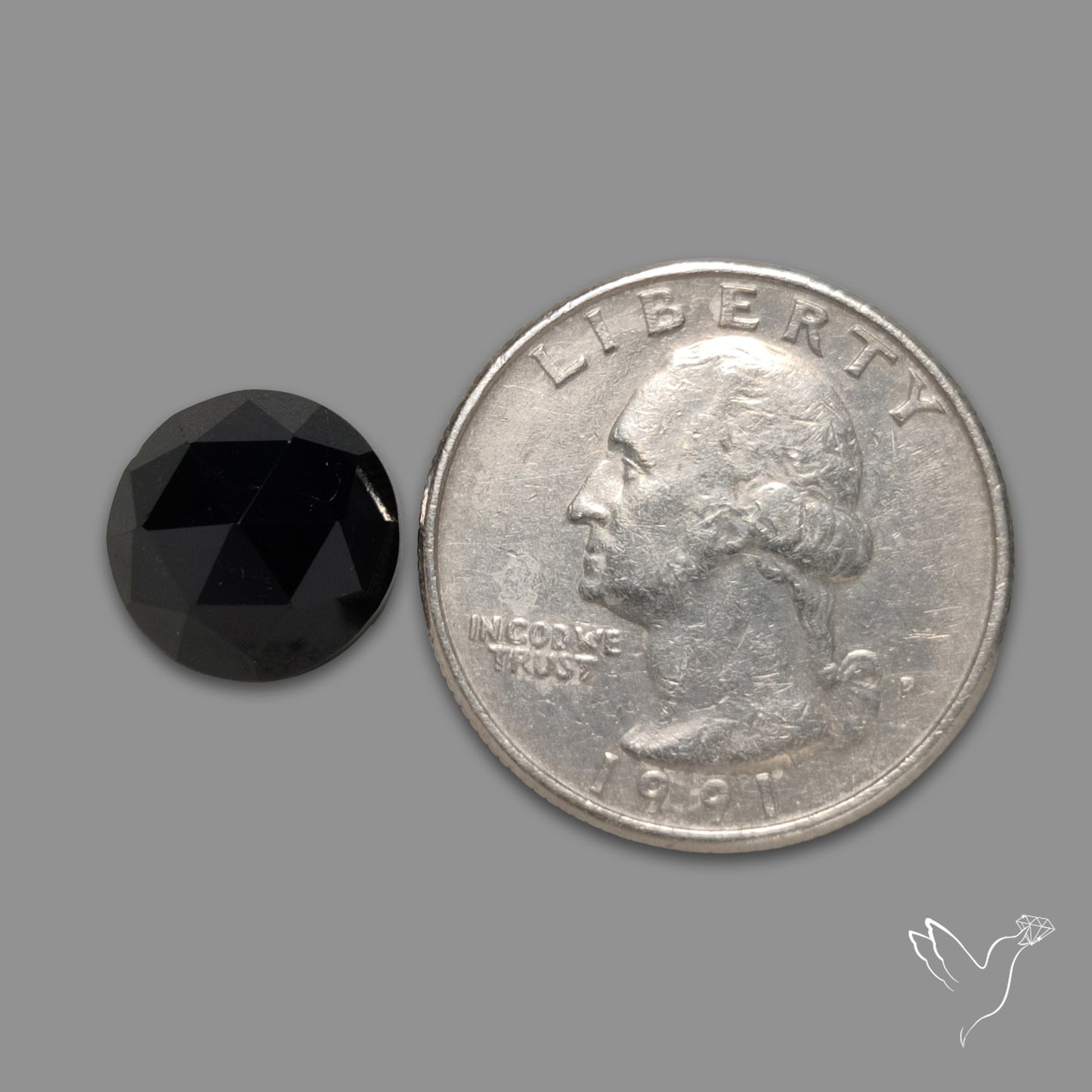 Rose Cut Black Spinel