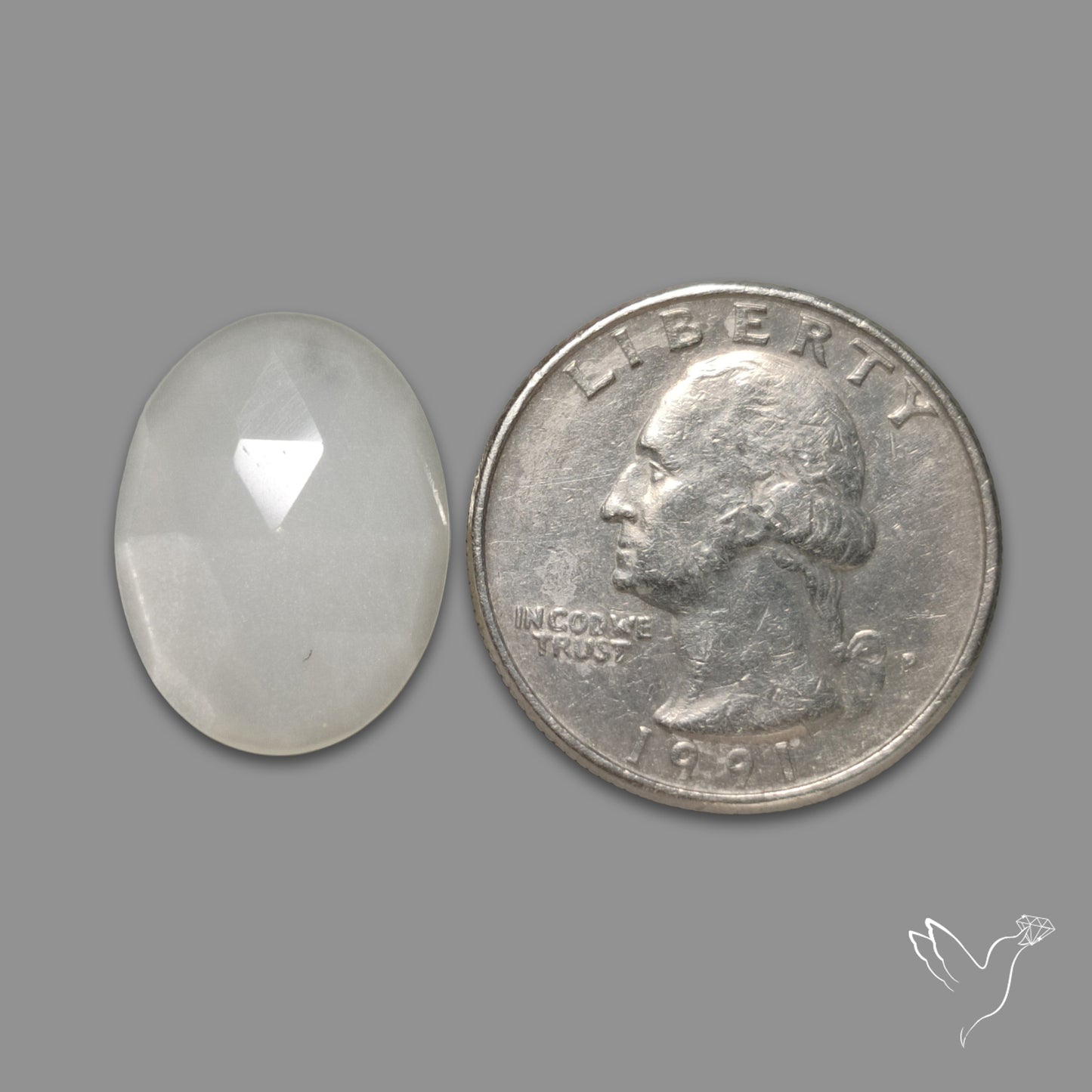 Rose Cut White Moonstone