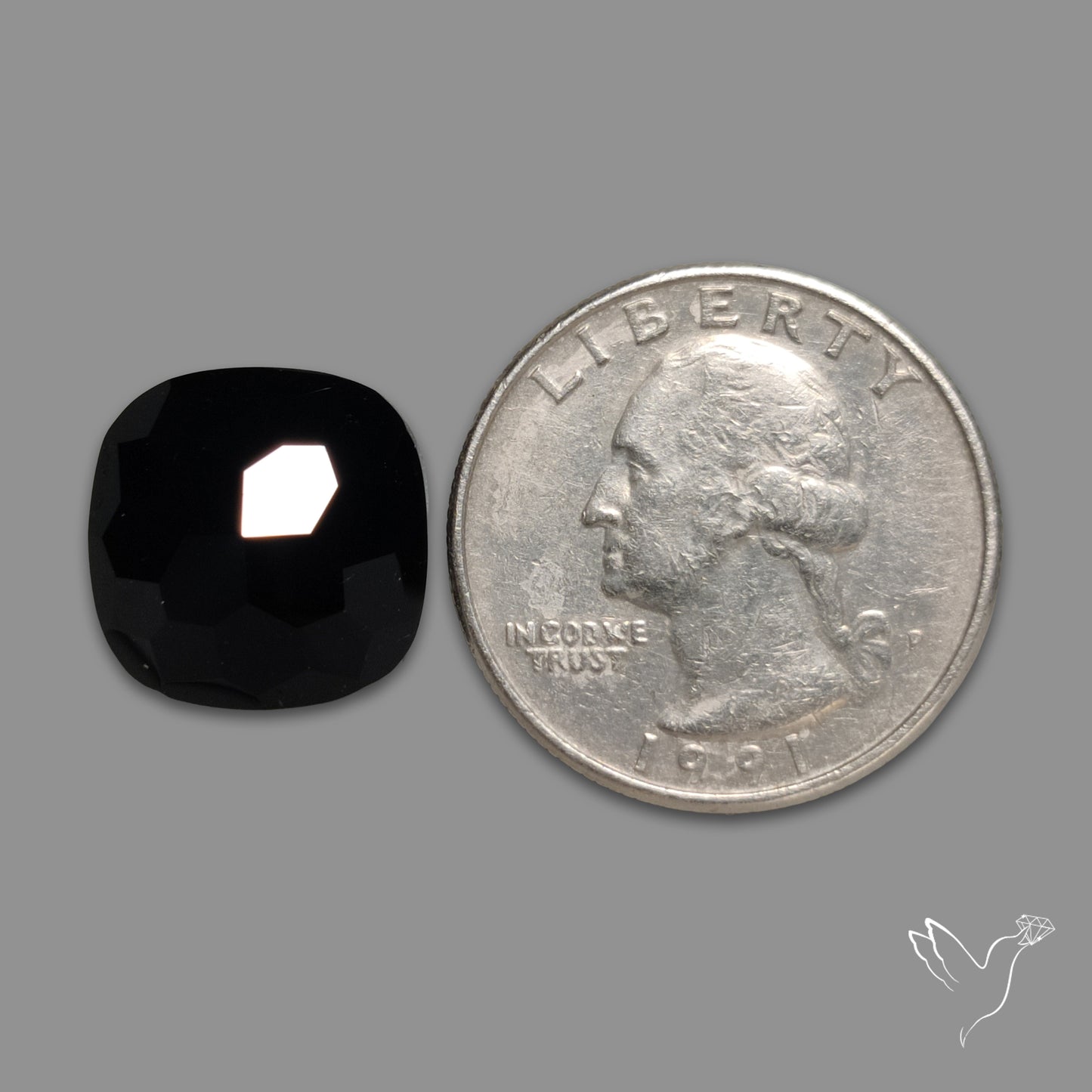 Honeycomb Cut Black Spinel