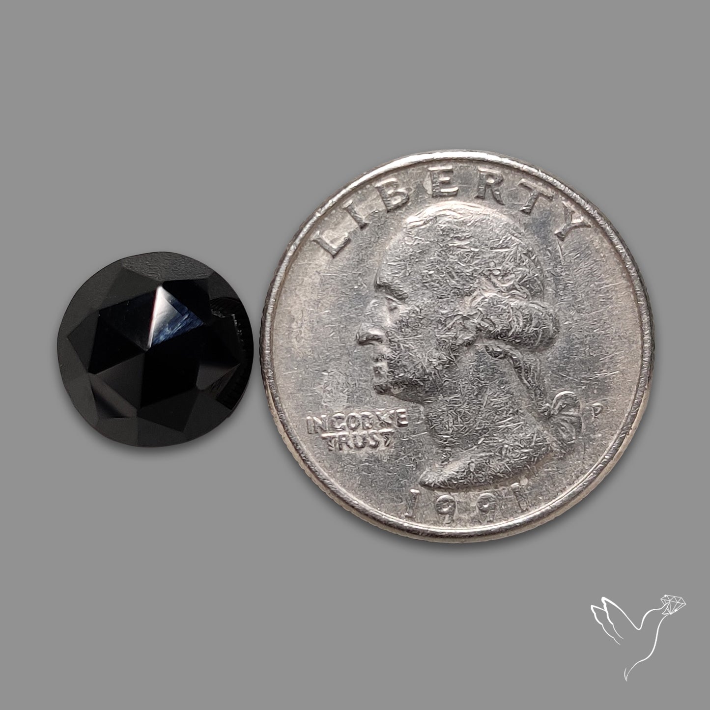 Rose Cut Black Spinel
