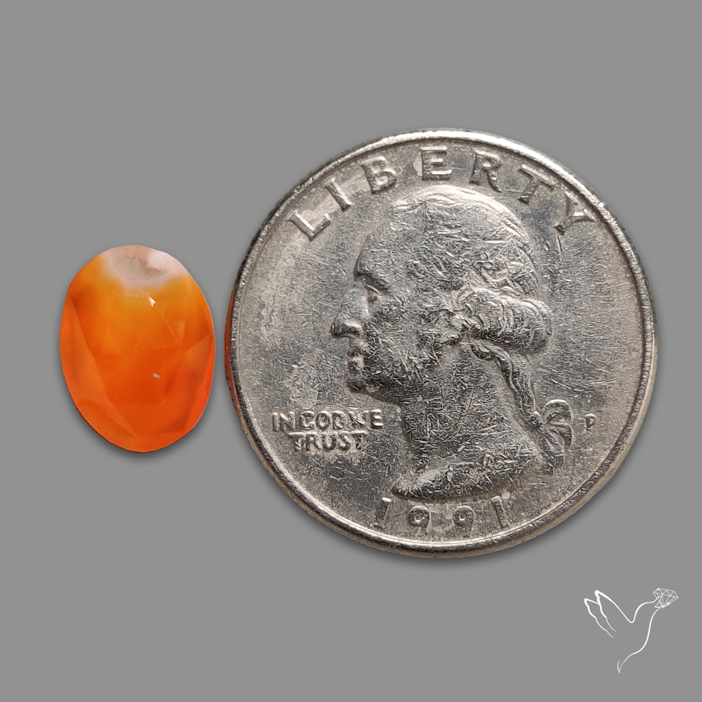 Rose Cut Carnelian Agate