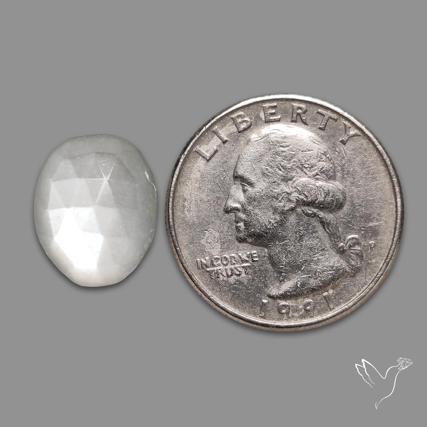 Rose Cut White Moonstone