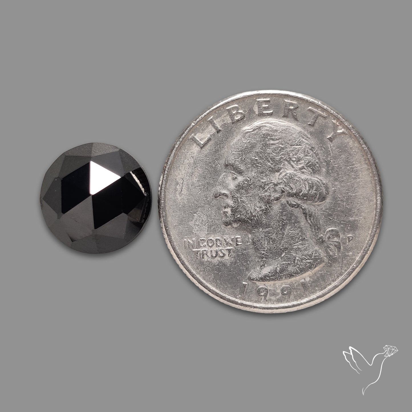 Rose Cut Black Spinel