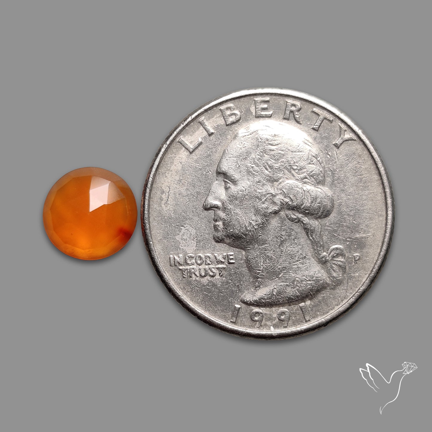 Rose Cut Carnelian Agate