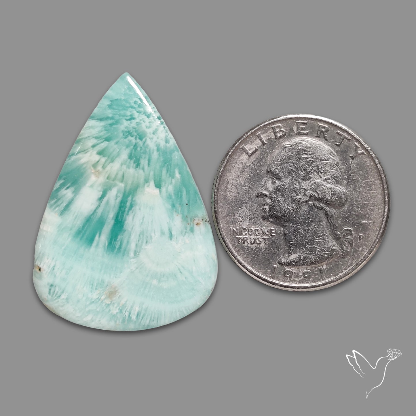 Caribbean Calcite Cabochon