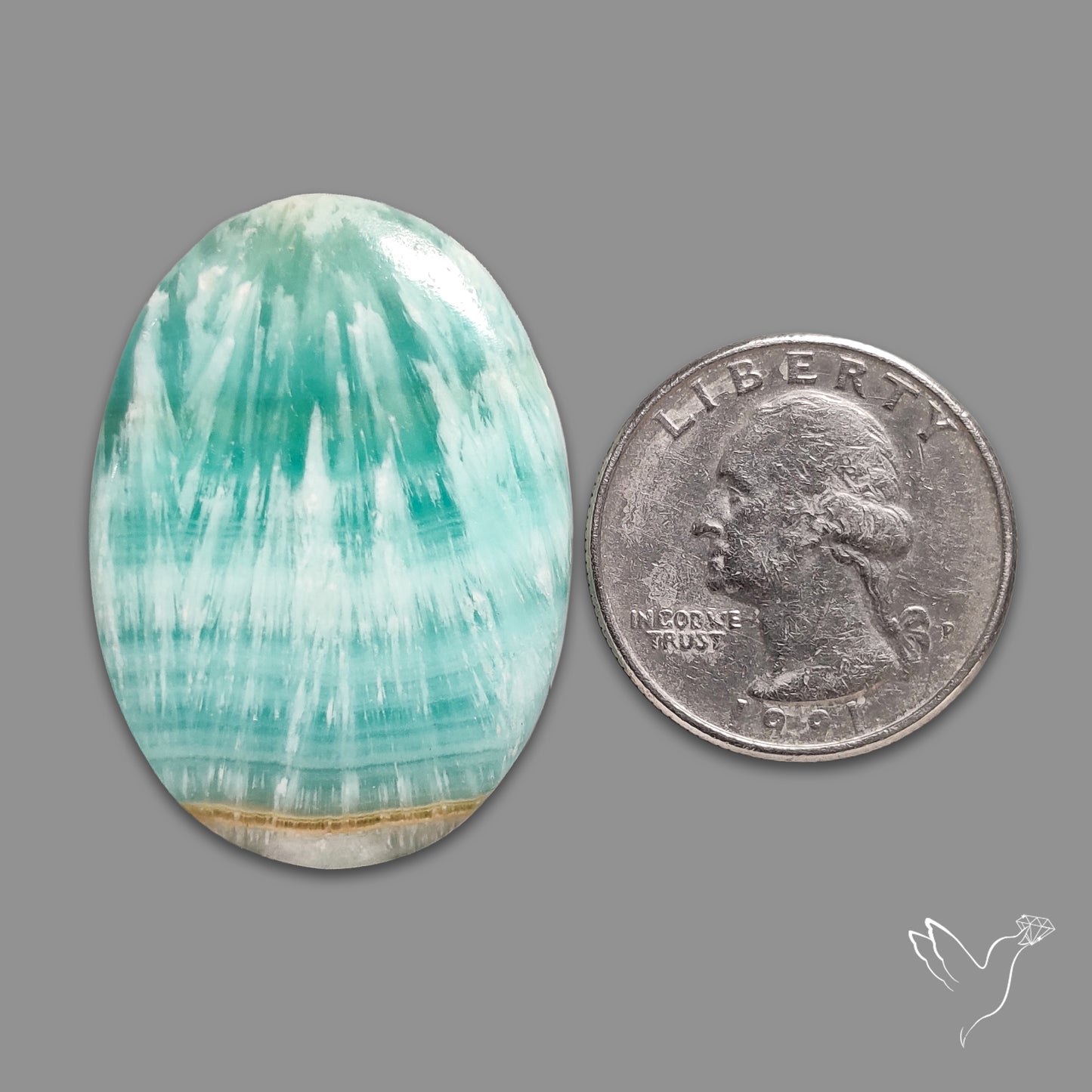 Caribbean Calcite Cabochon