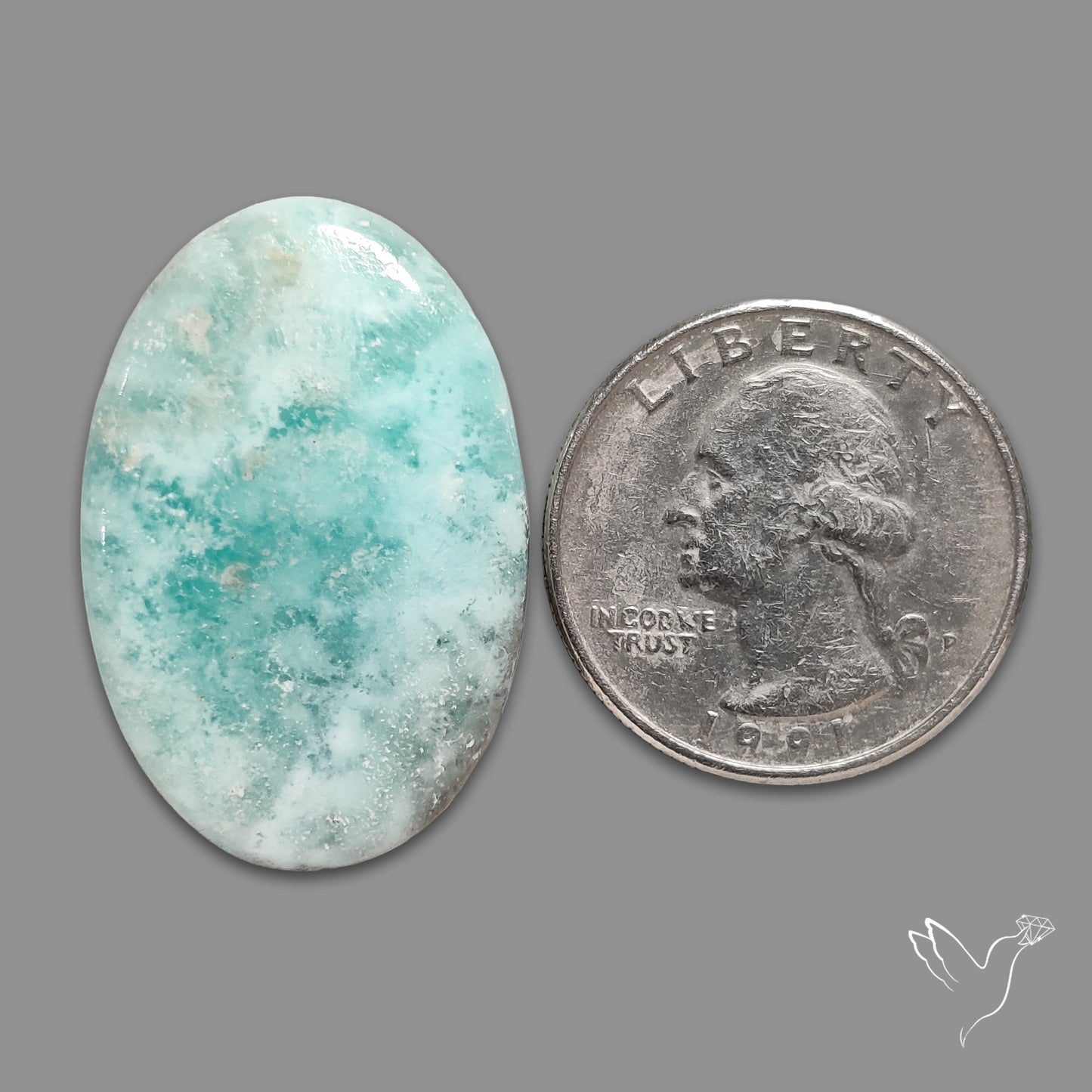 Caribbean Calcite Cabochon