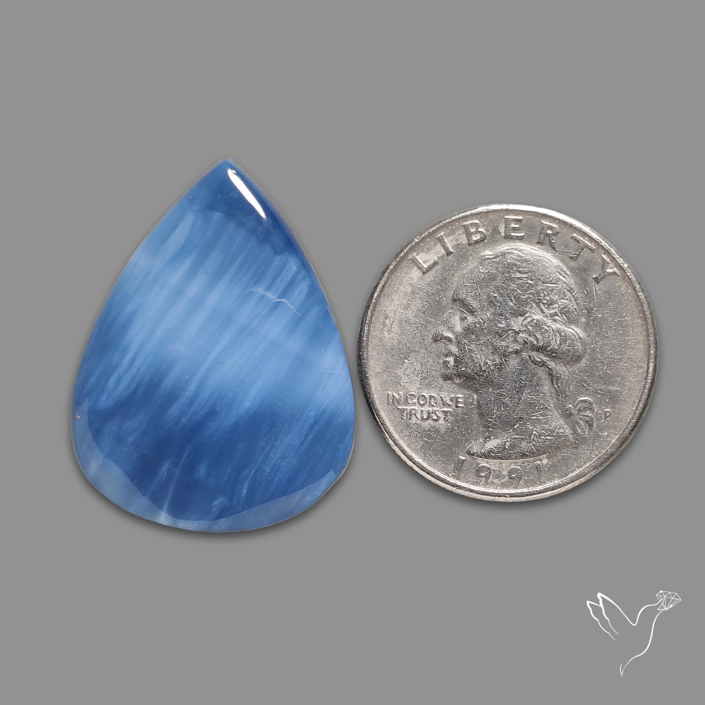 Owyhee Blue Opal Cabochon