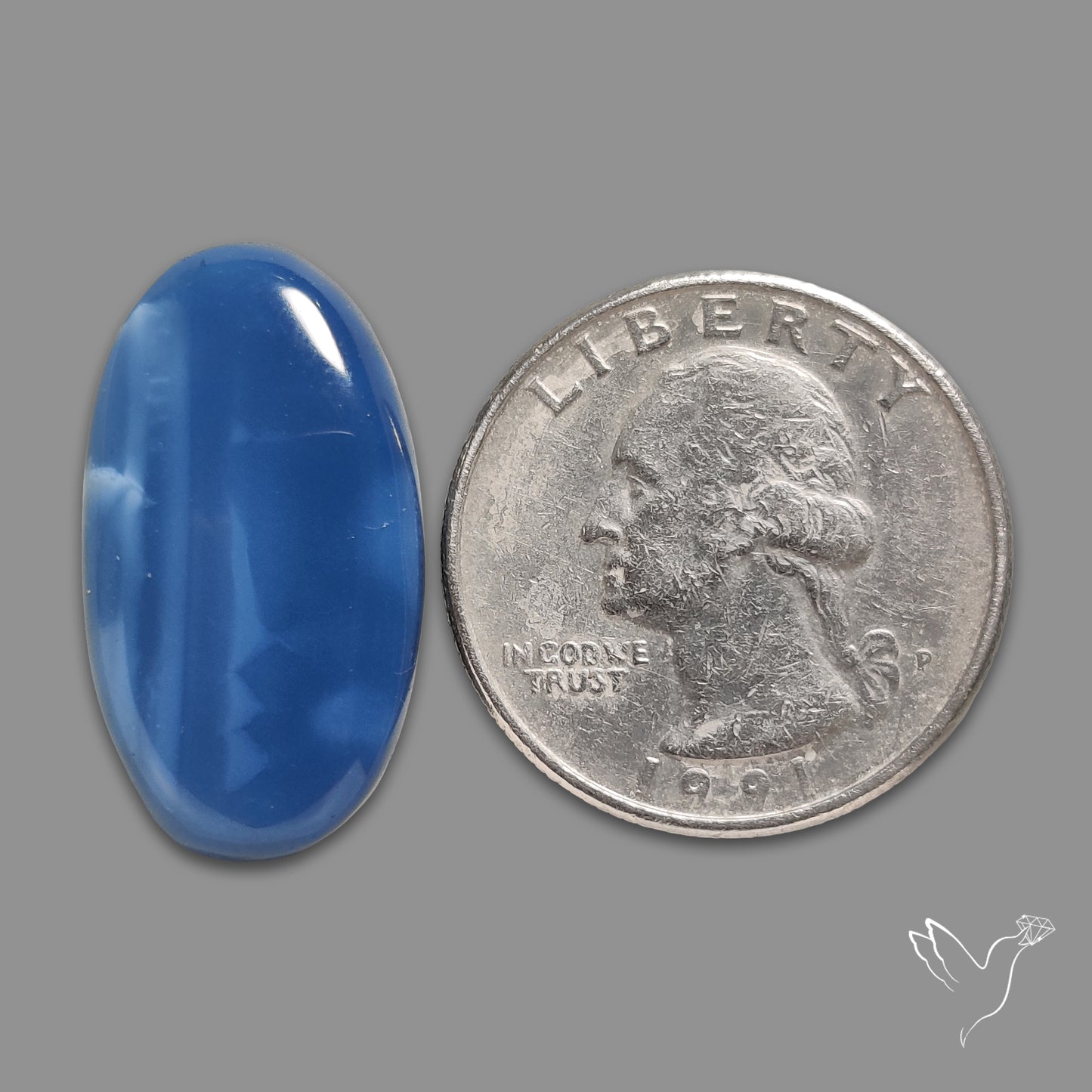 Owyhee Blue Opal Cabochon
