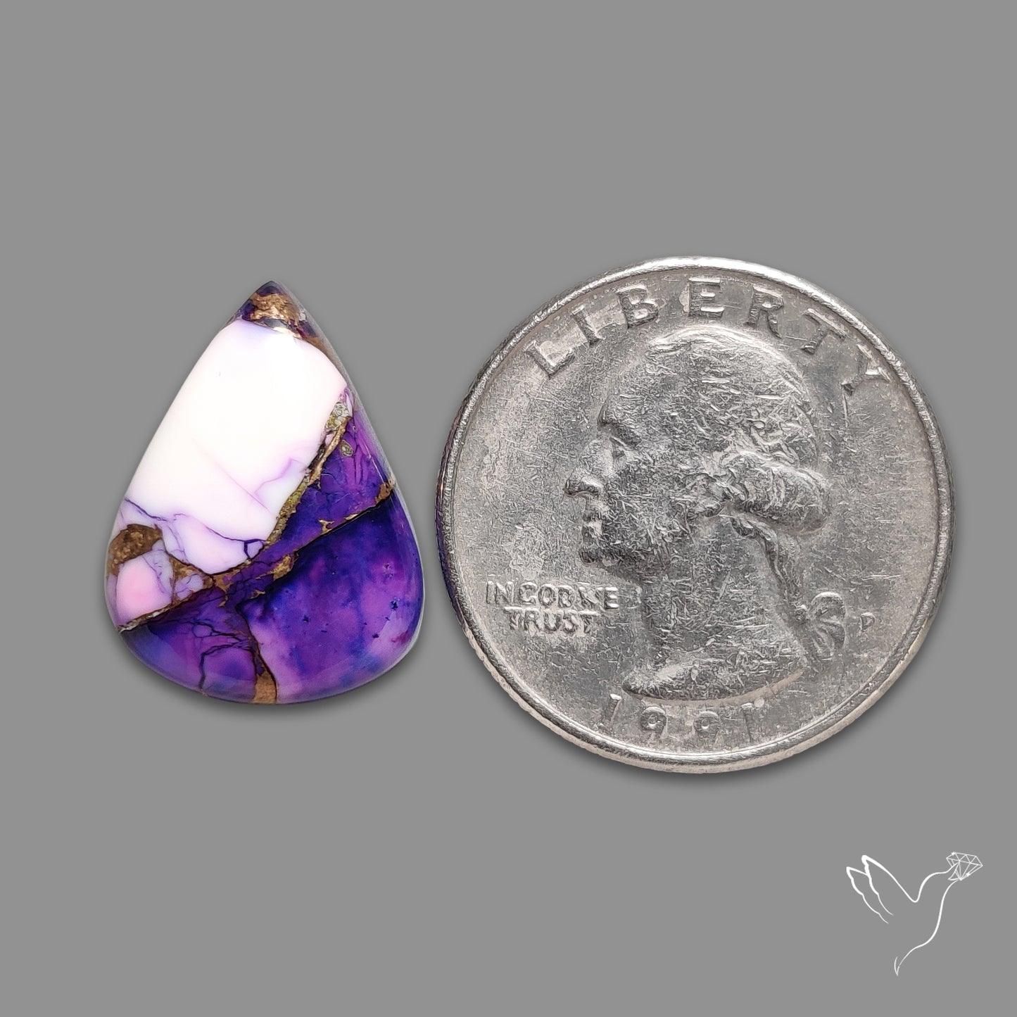 Purple Mohave Turquoise Cabochon