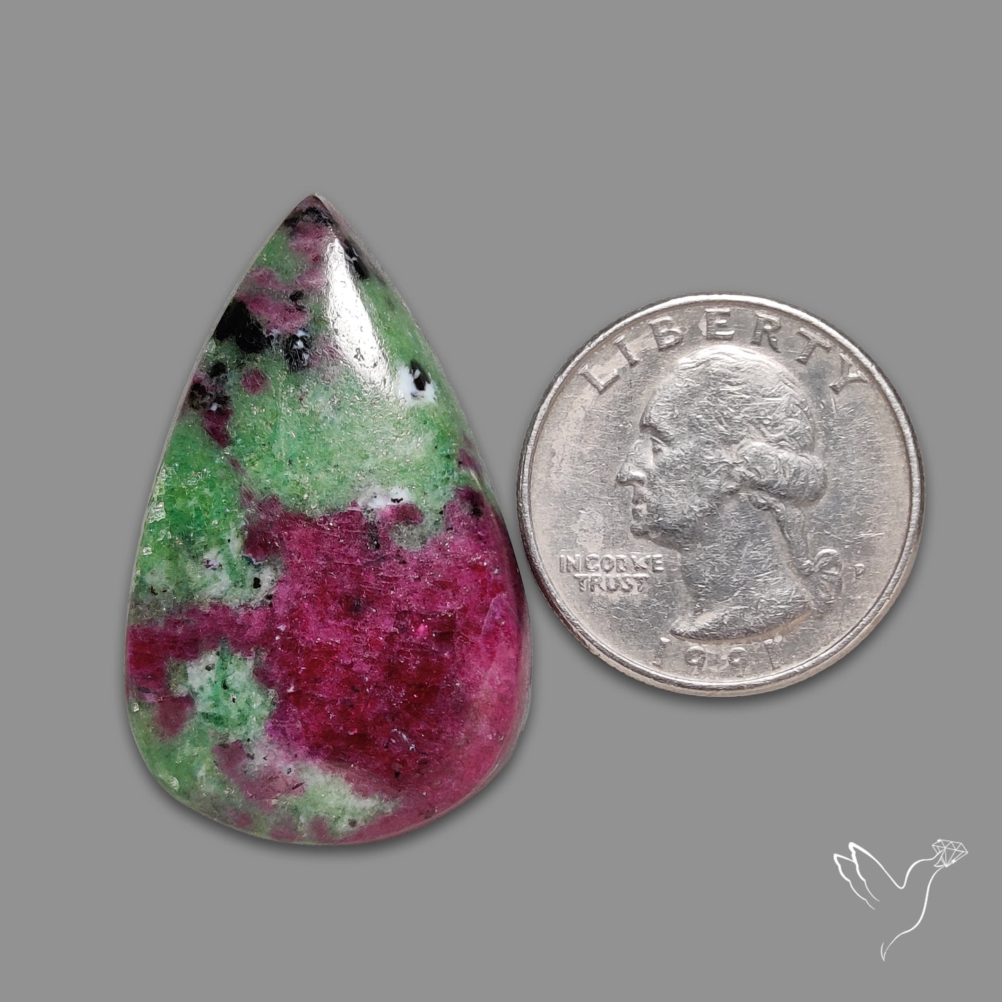 Ruby In Zoisite Cabochon