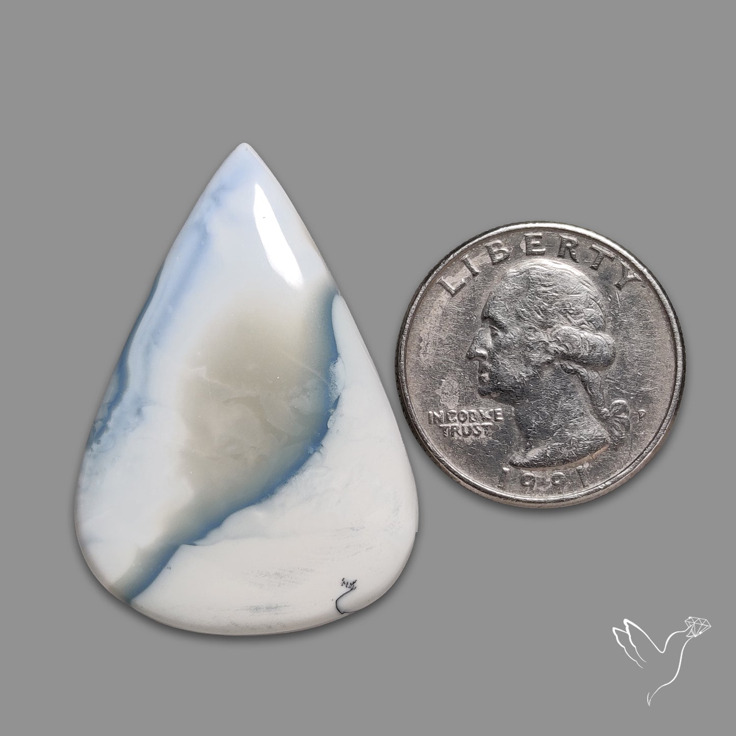 Owyhee Blue Opal Cabochon