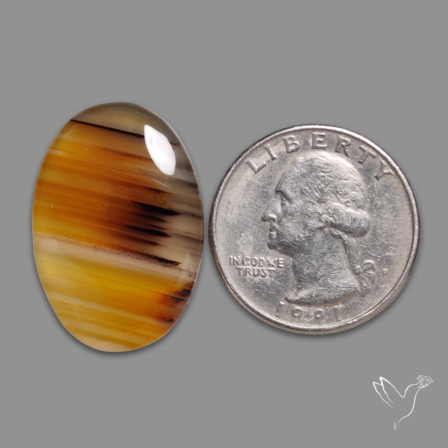 Montana Agate Cabochon