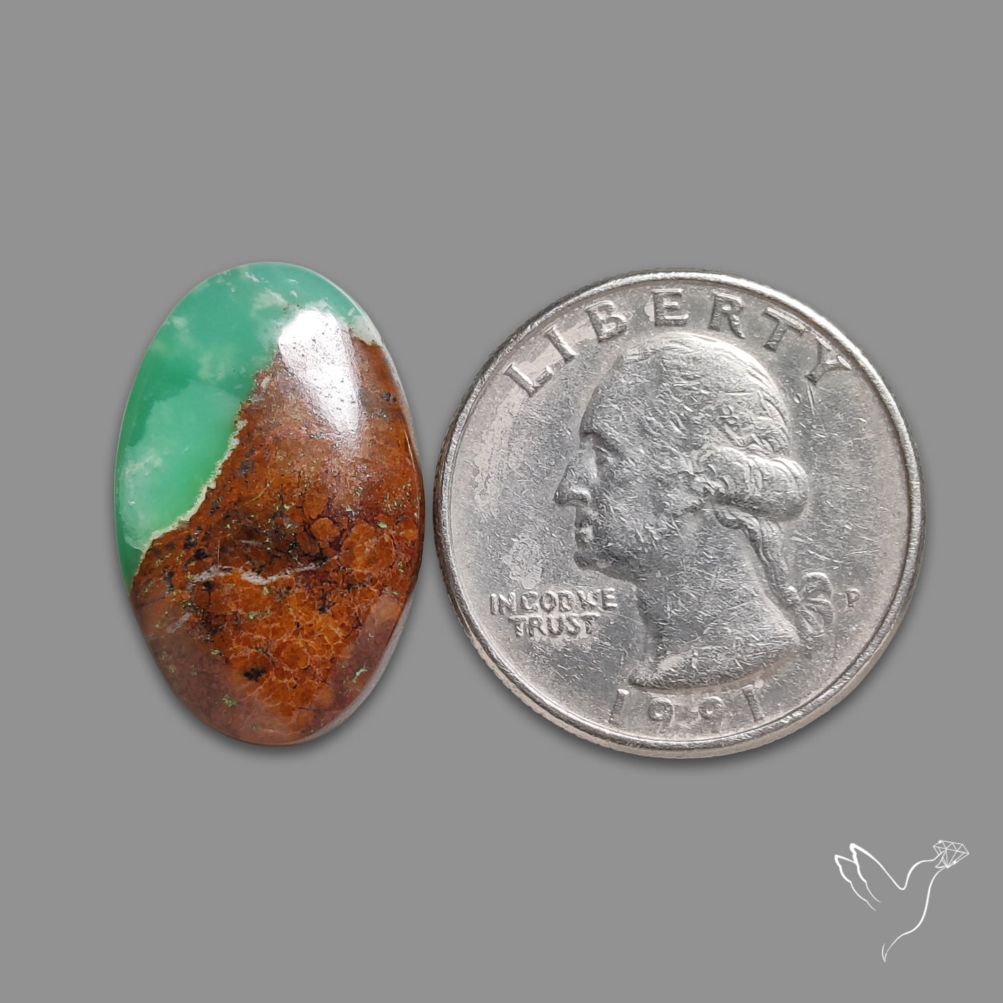 Boulder Chrysoprase Cabochon