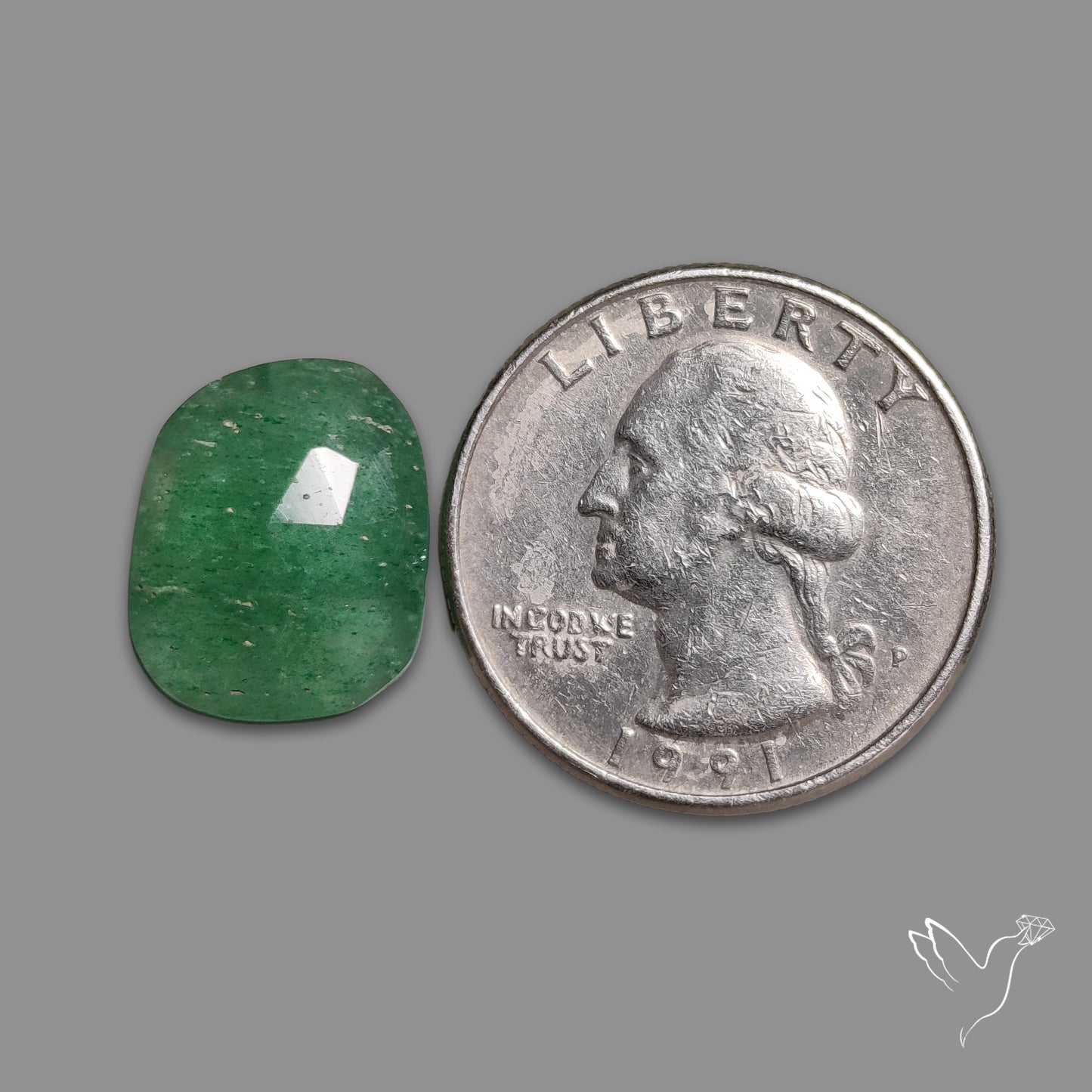 Rose Cut Green Tanzurine