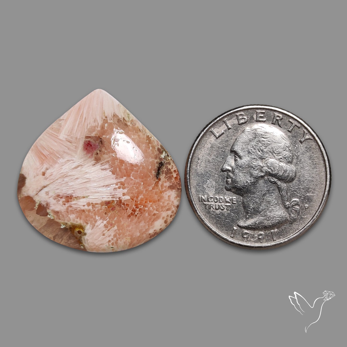 Pink Scolecite Cabochon